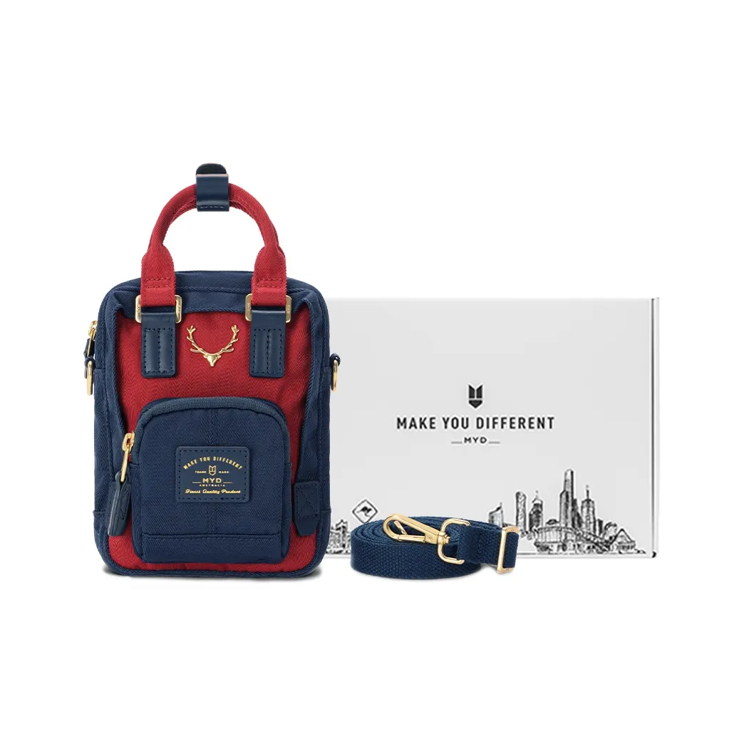 MYD Полиамид Сумка через плечо Сумка Мини Унисекс Черная смородина Вишня