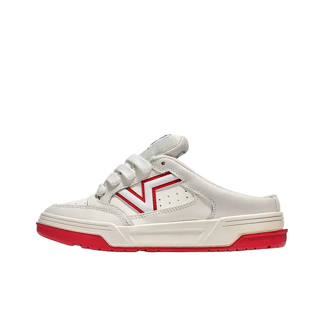 VANS Upland Low Топ Кроссовки для скейтбординга Женские Белые Красные