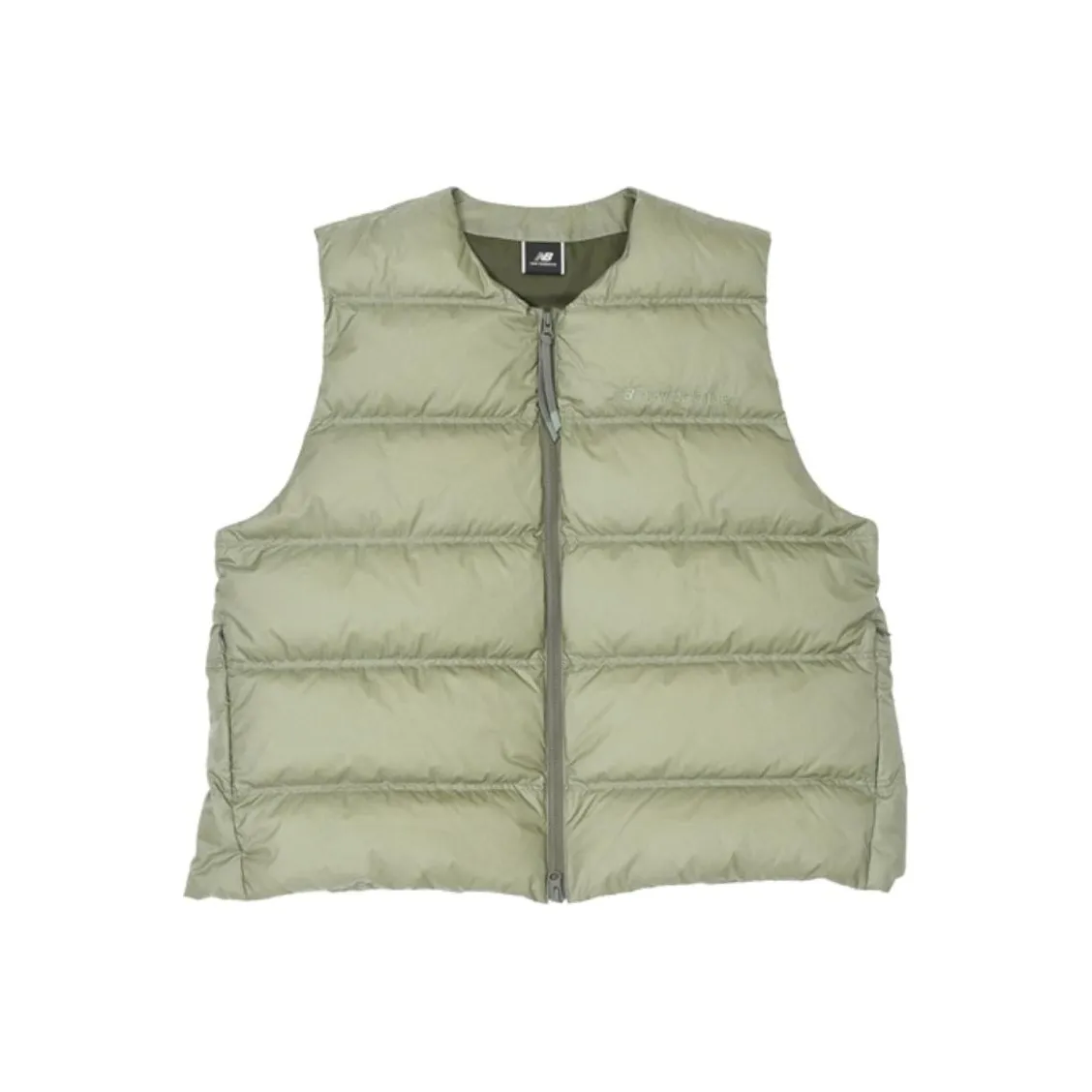 New Balance MET24 Жилет Мужской Темно-оливковый Зеленый