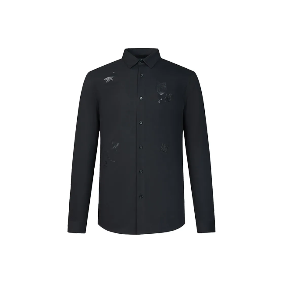 SEPTWOLVES Черная унисекс рубашка