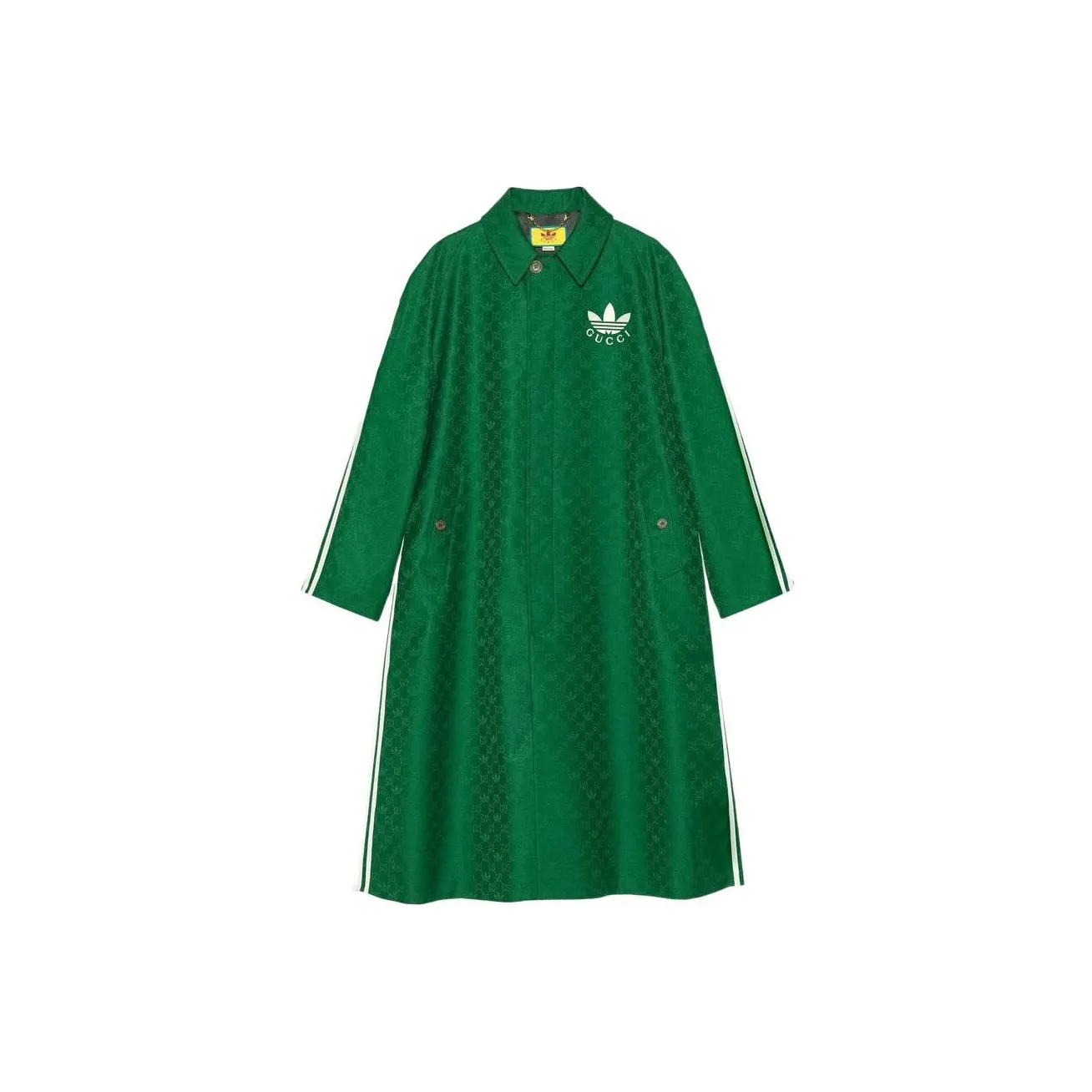 GUCCI X Adidas Gg Trefoil Jacquard Coat