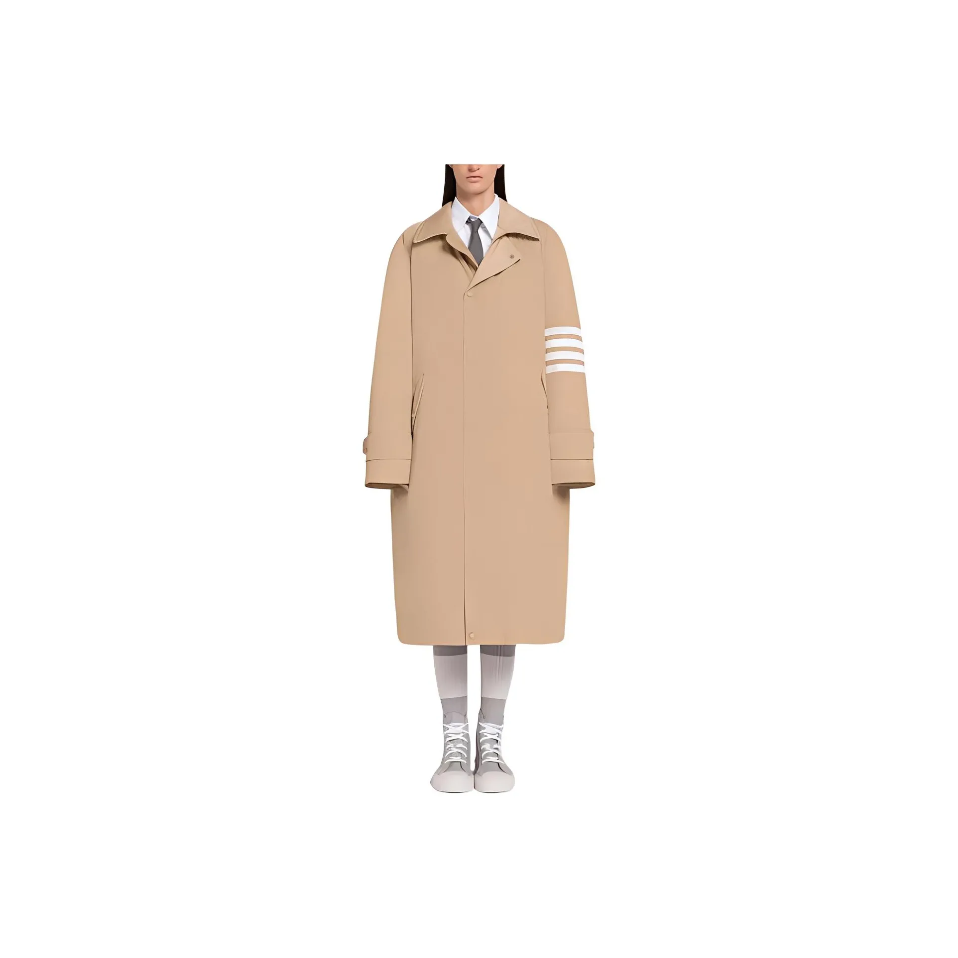 THOM BROWNE Rugby Coats Unisex Khaki