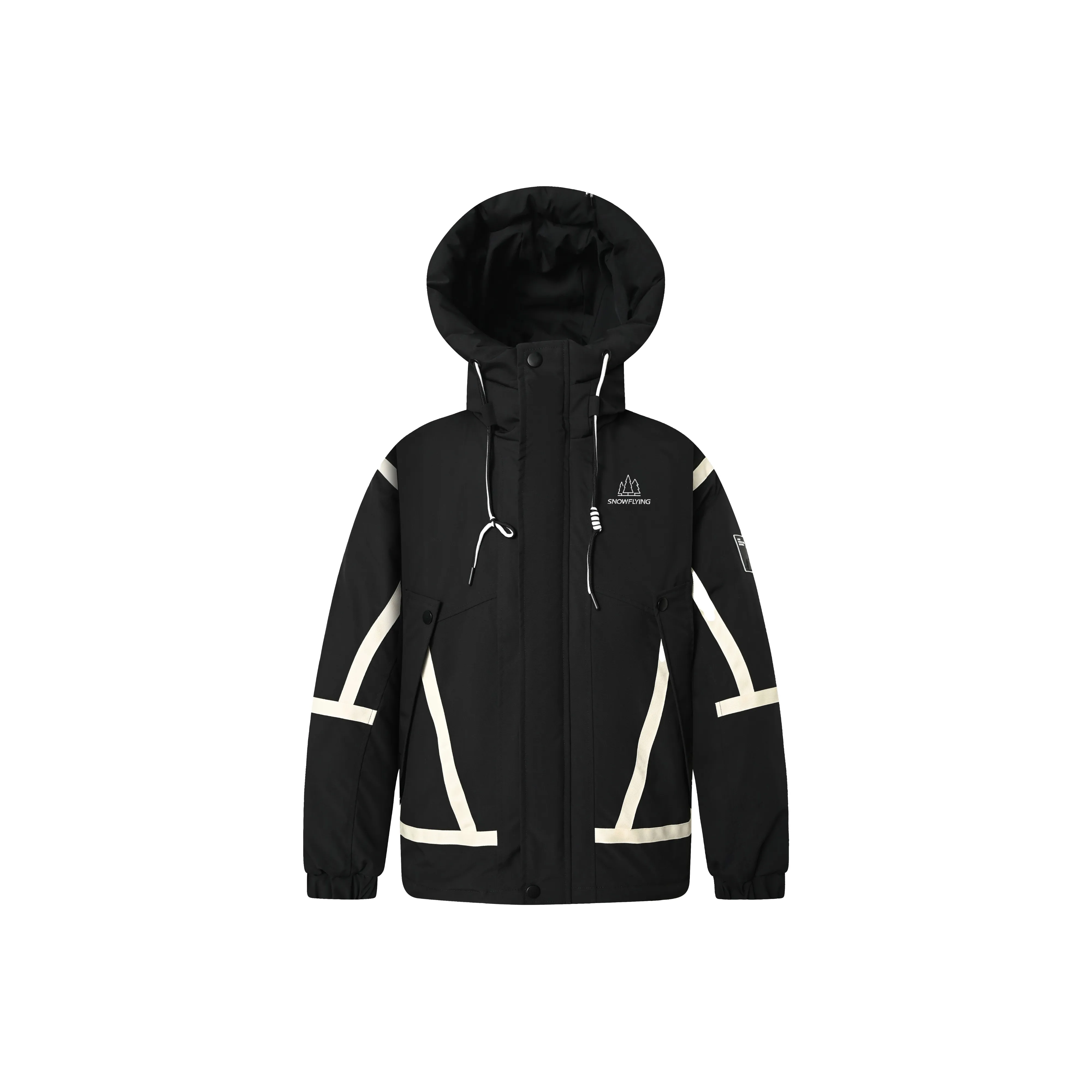 SNOW FLYING Пуховик Унисекс Черный
