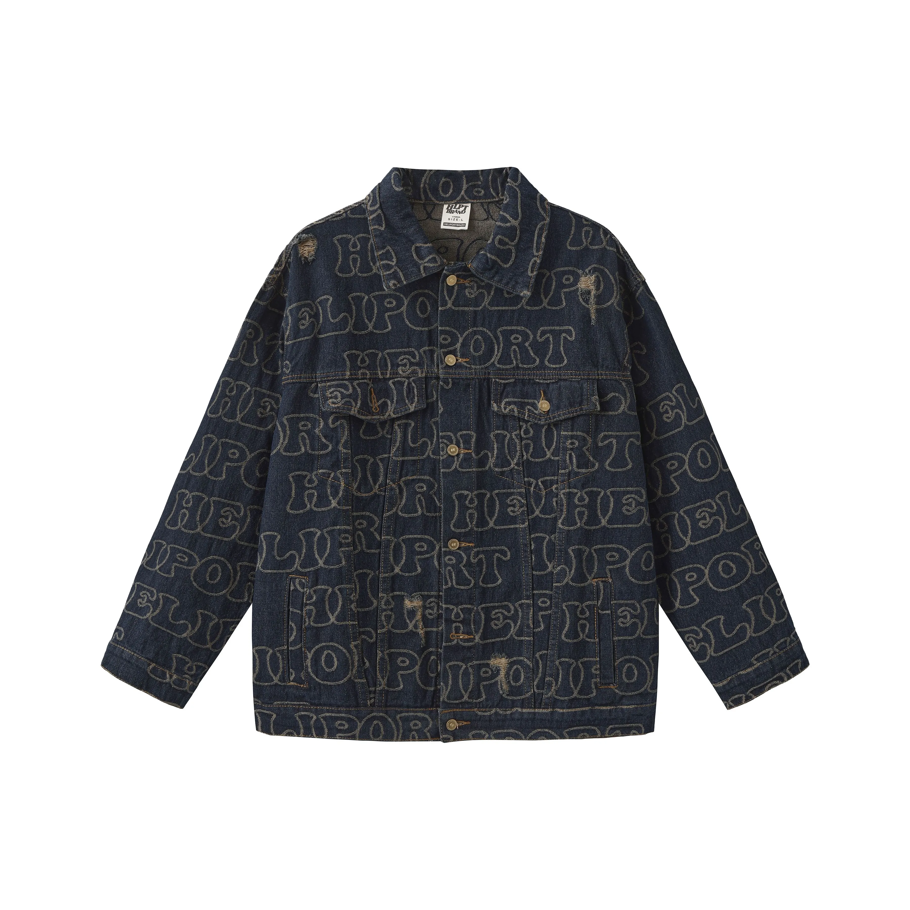 HELIPORT Denim Jacket Unisex Dark Blue