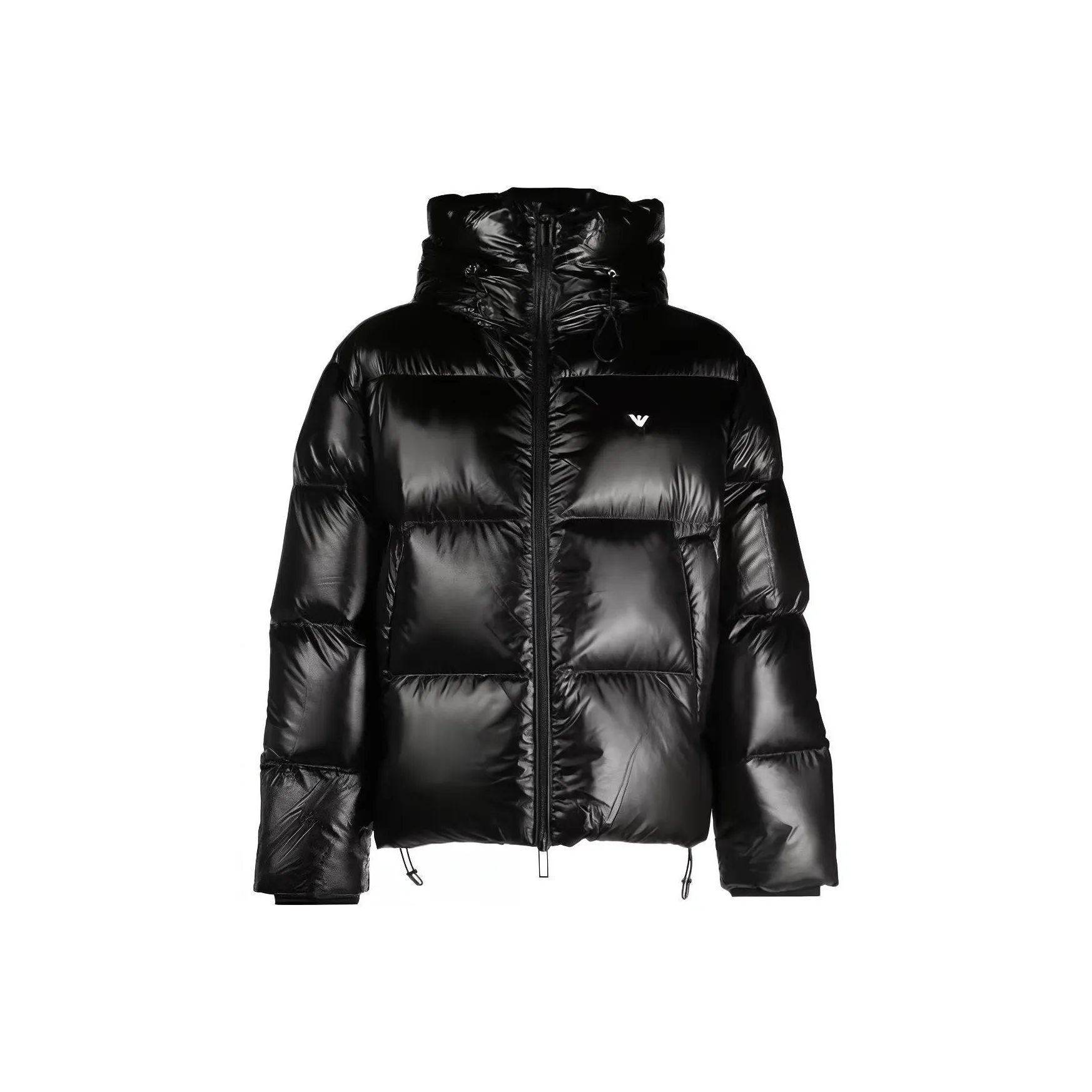 EMPORIO ARMANI Logo embroidered Hooded Padded Jacket