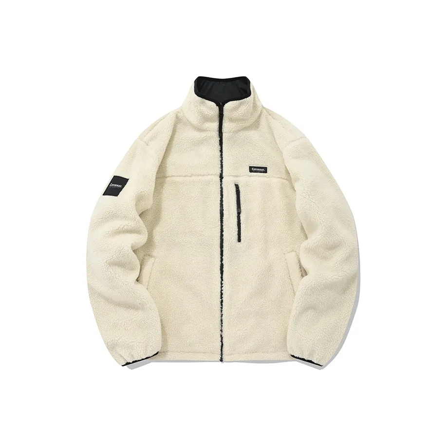 COVERNAT Velvet Jackets Unisex Ivory White
