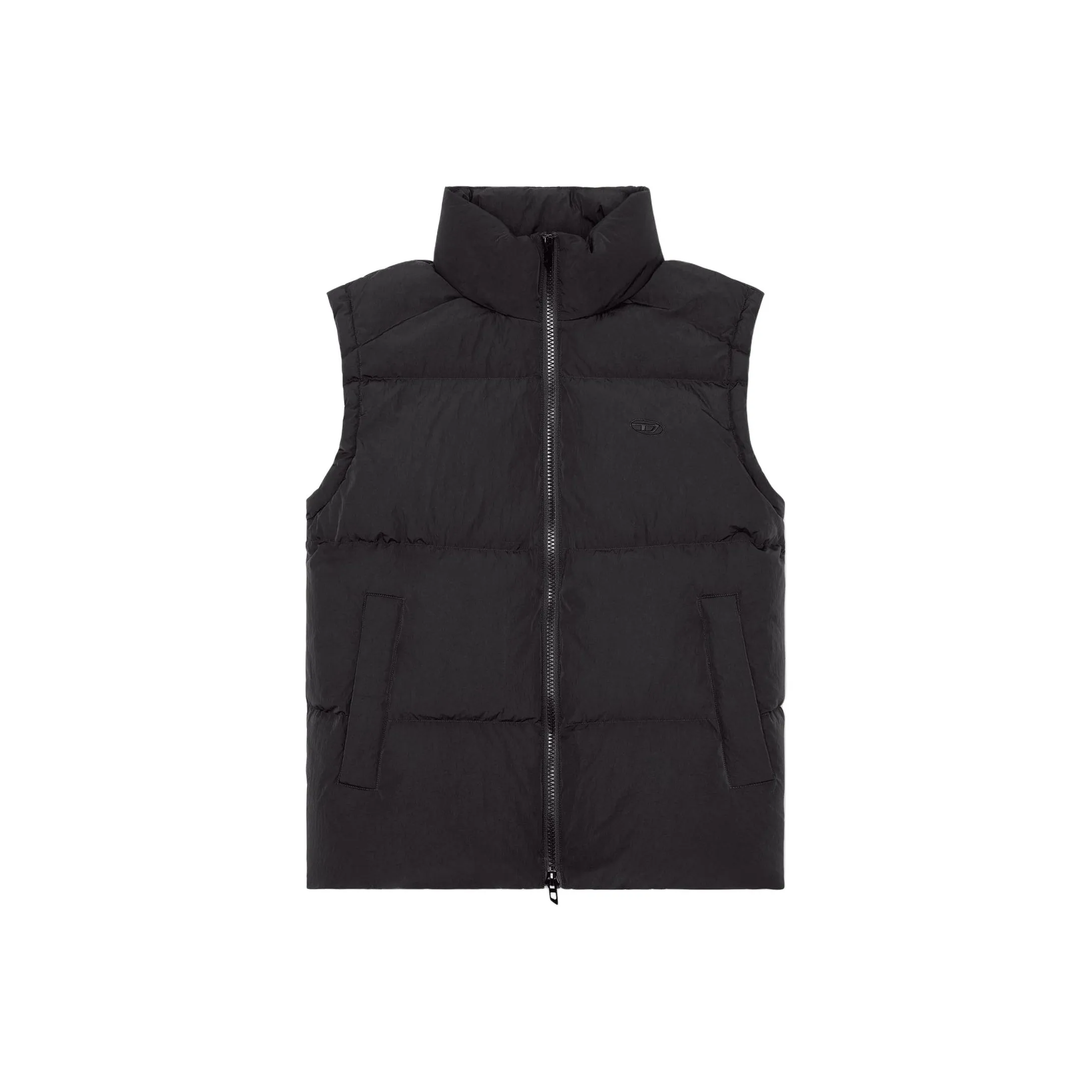 DIESEL Черный Мужской Пуховый жилет