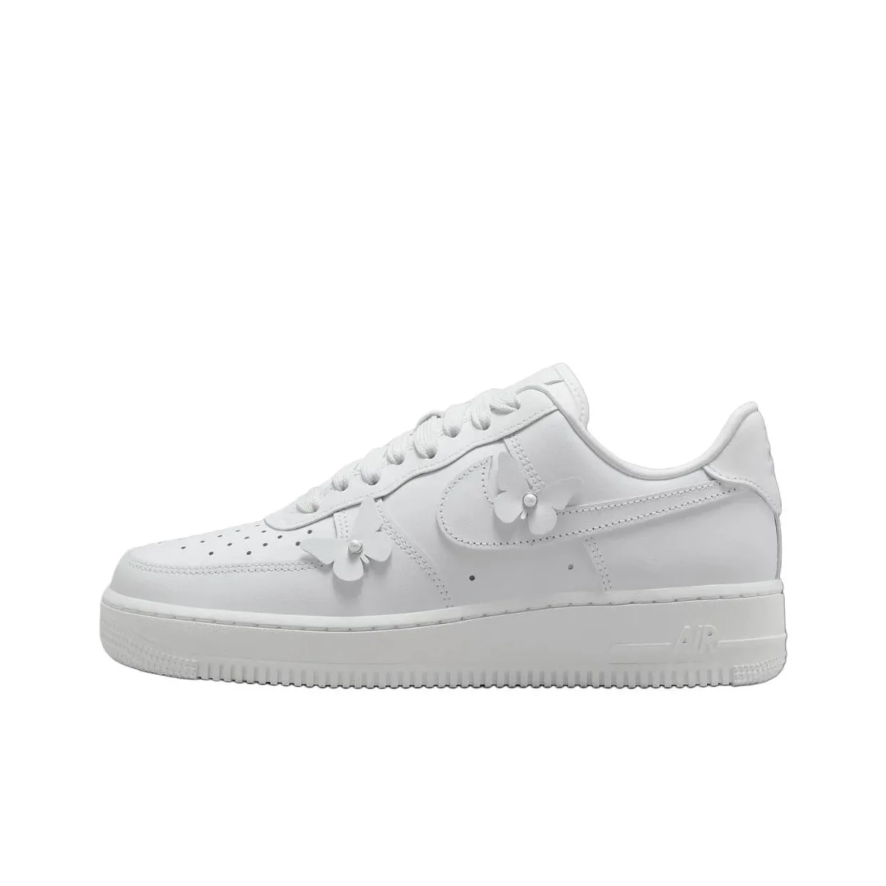 Nike Air Force 1 Slip Resistant Abrasion Resistant Низкие Кроссовки для скейтбординга Женские Белые