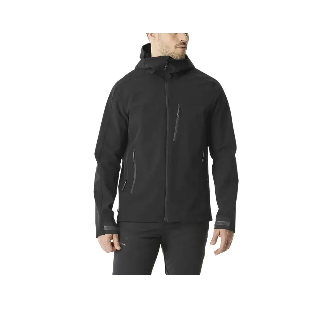 DECATHLON Водонепроницаемый и Дышащий Теплый Ветровка Мужской Дымчатый Черный