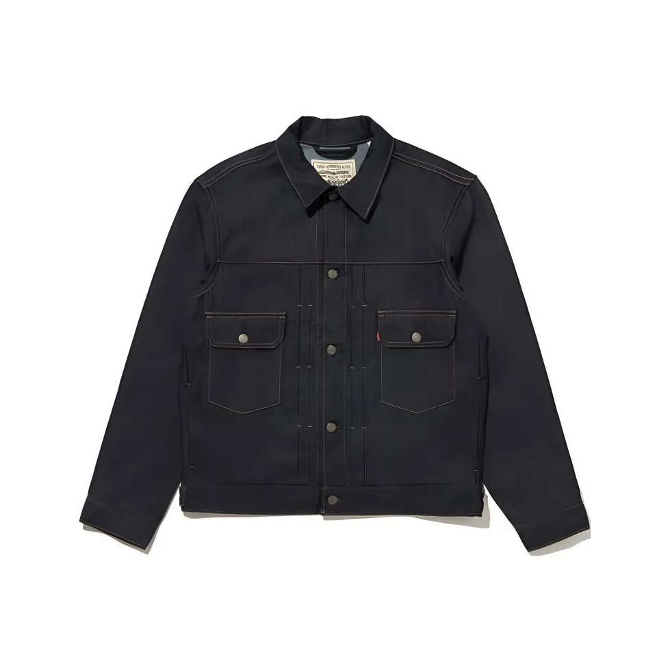 Levis WELLTHREAD Series Темный Индиго Мужские Джинсовые Куртки