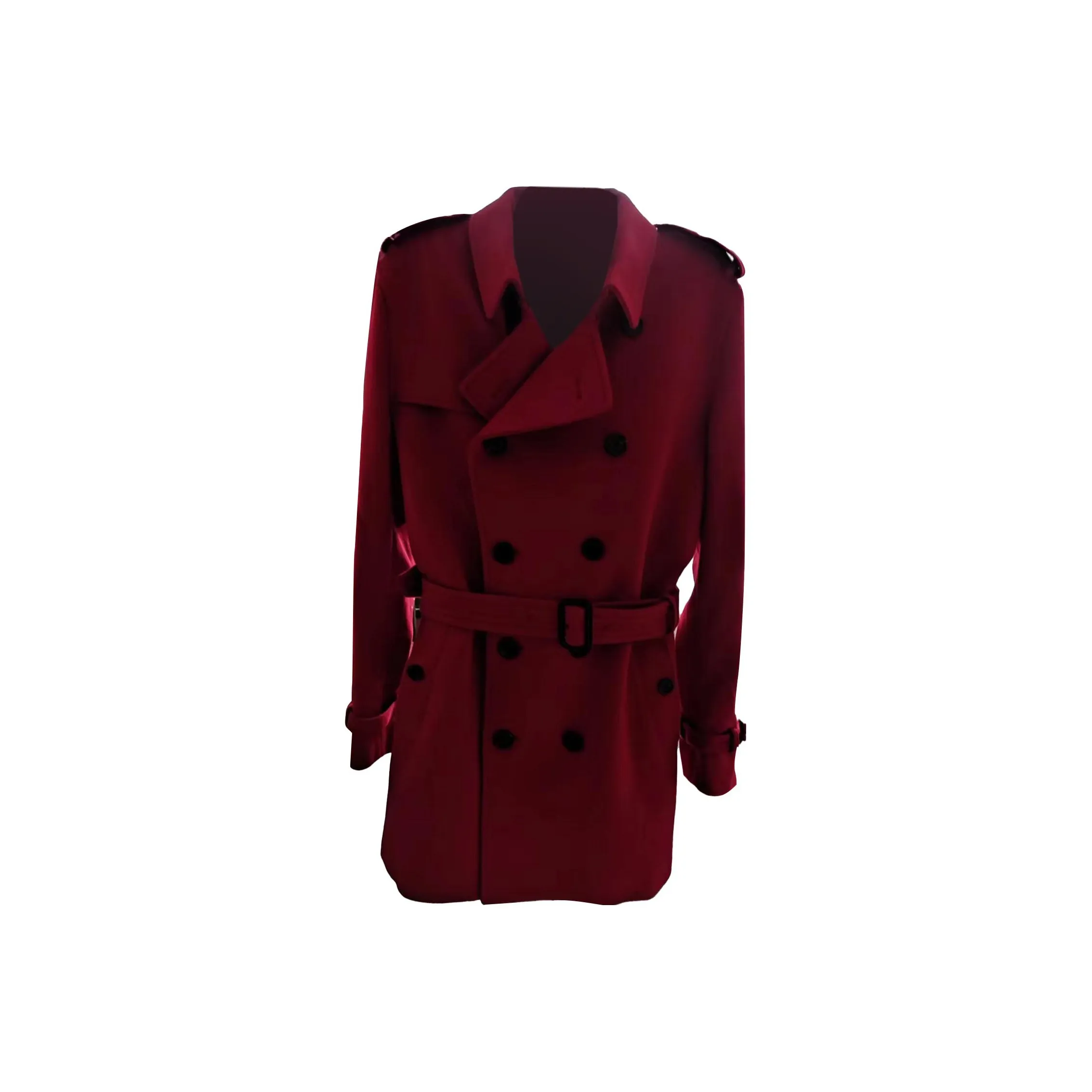 Burberry Coats Men's Deep Red