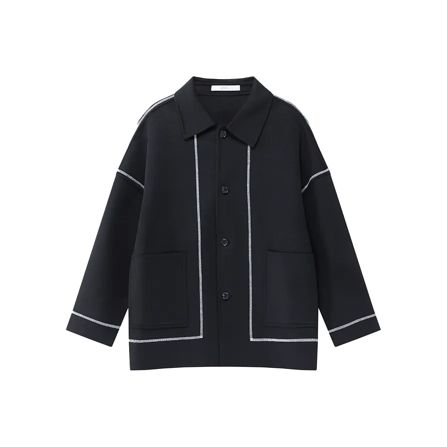 HERBEL Черное Мужское Пальто