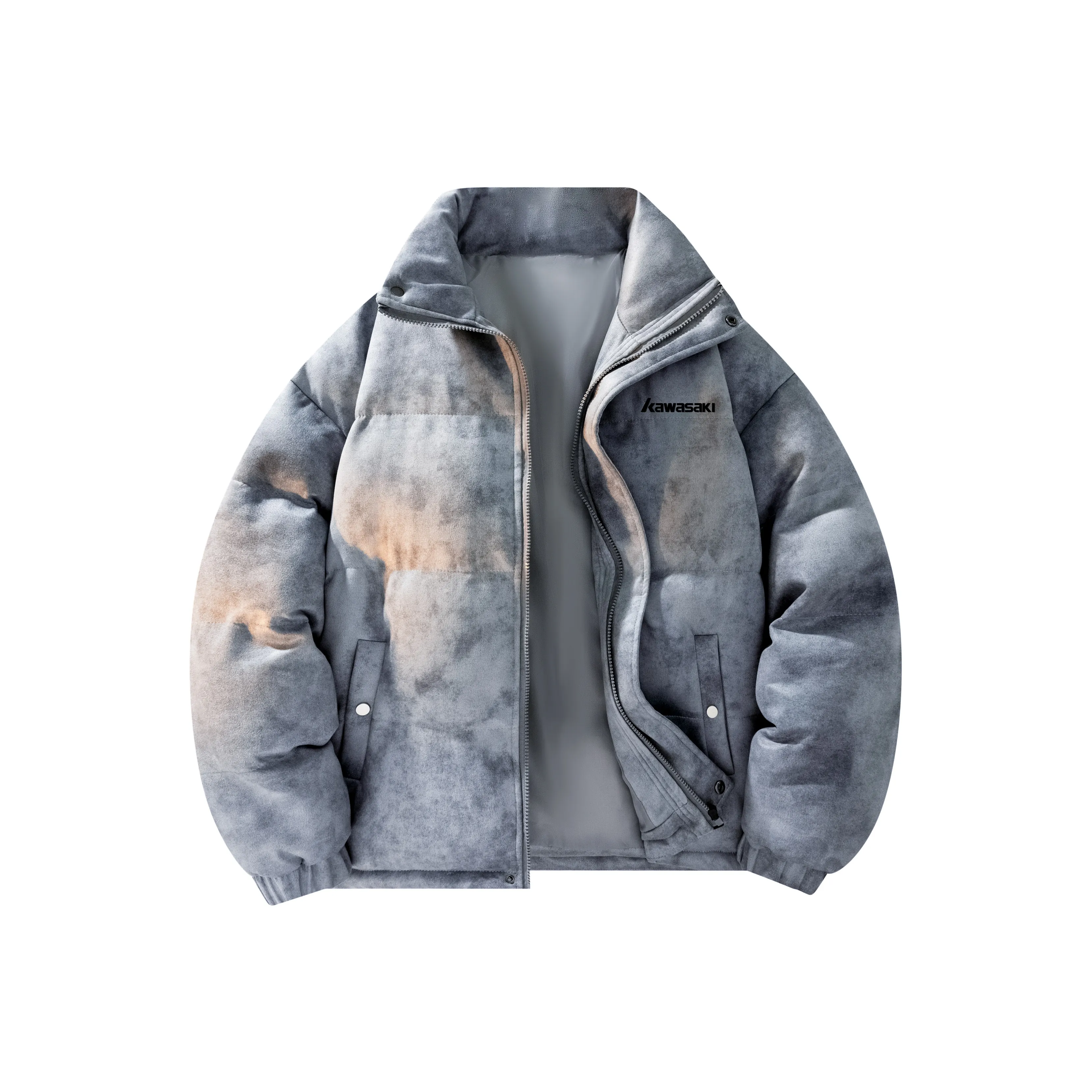 Кавасаки Унисекс Объемные Куртки (Пуфы)