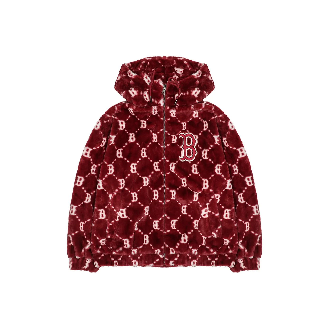 MLB Velvet Jackets Unisex Burgundy