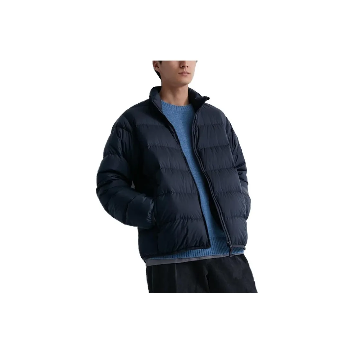 UNIQLO Пуховик Мужской Темно-Синий