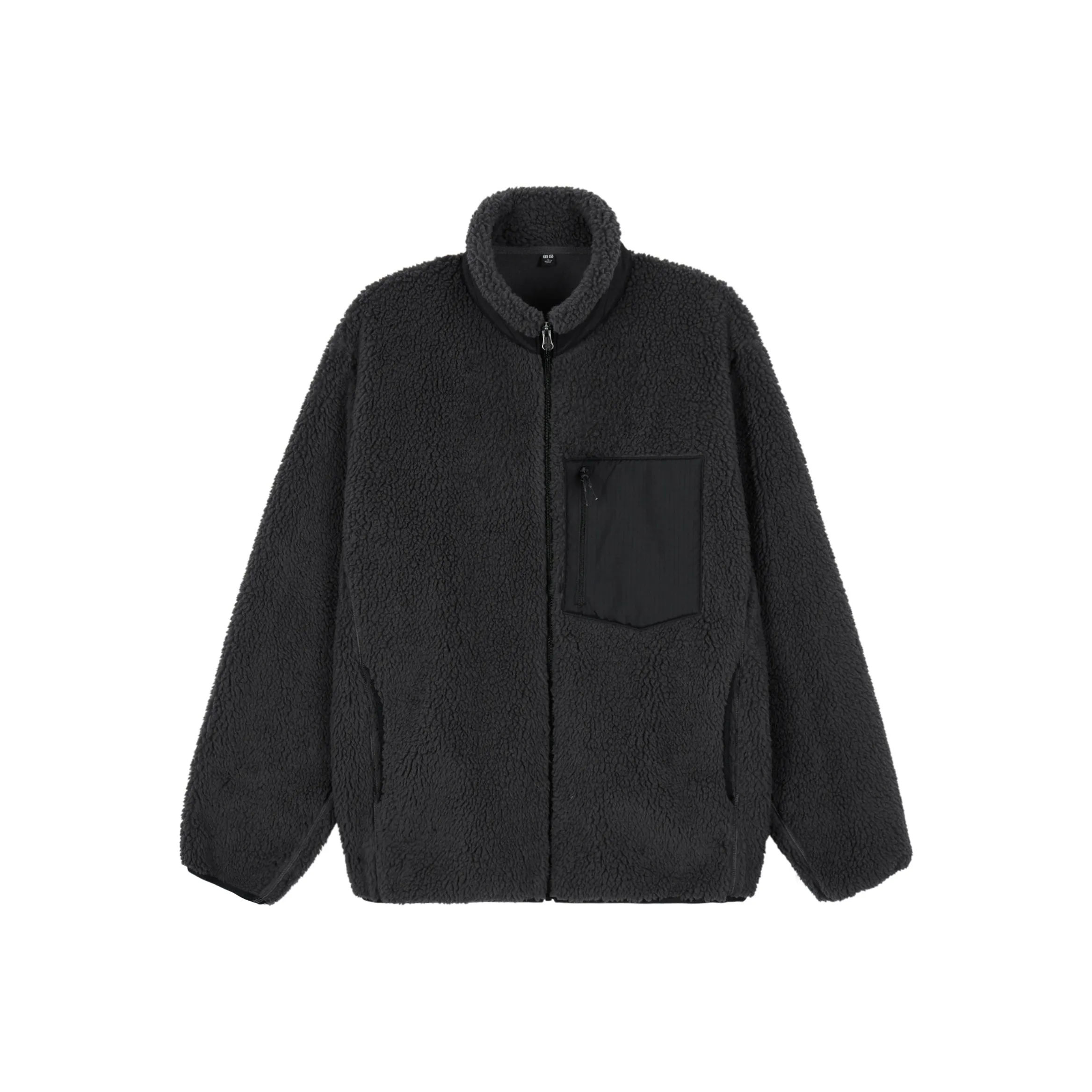 UNIQLO Бархат Feel Пальто Унисекс Темно-серый