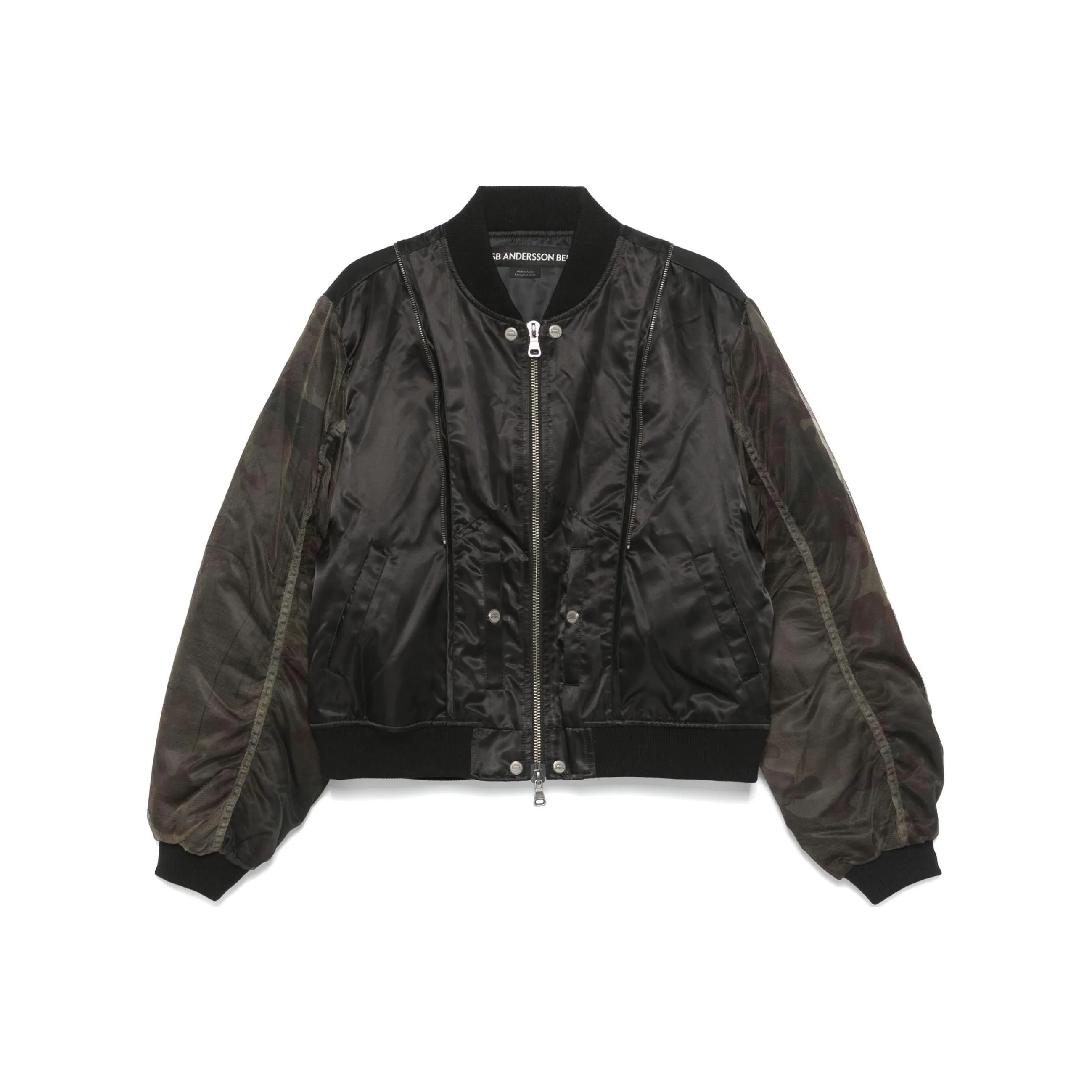ANDERSSON BELL Mesh sleeve Bomber Jacket