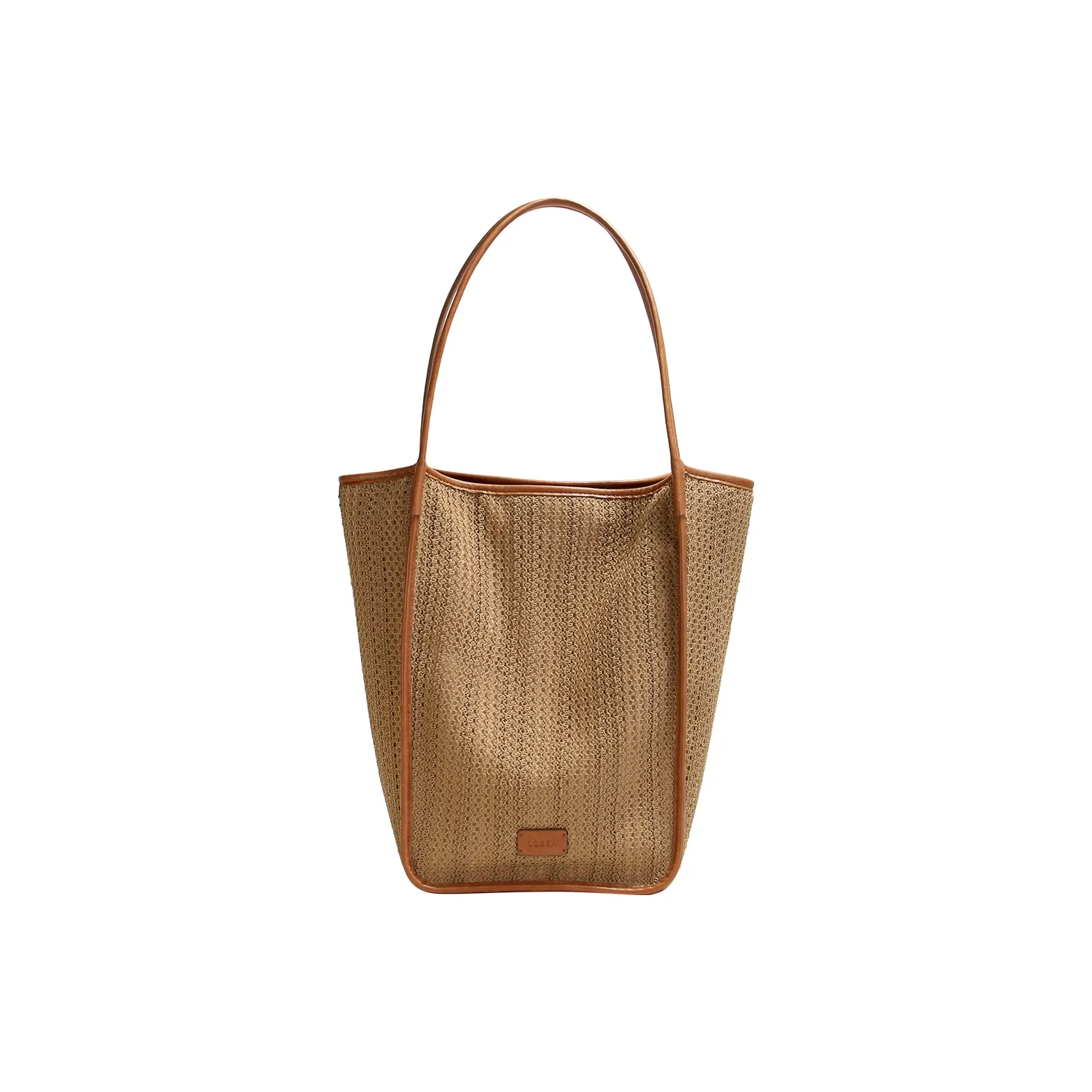 LOSEA Хлопок Сумка через плечо Большая Женская Коричневая