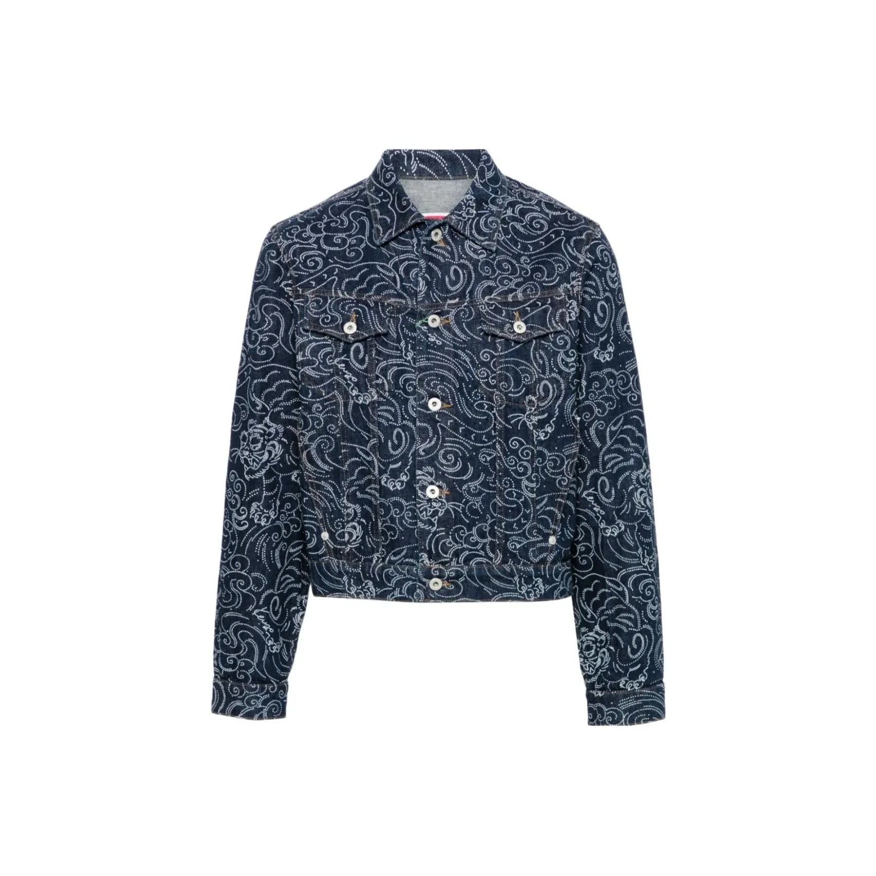 KENZO Star Tiger Buttoned Denim Jacket