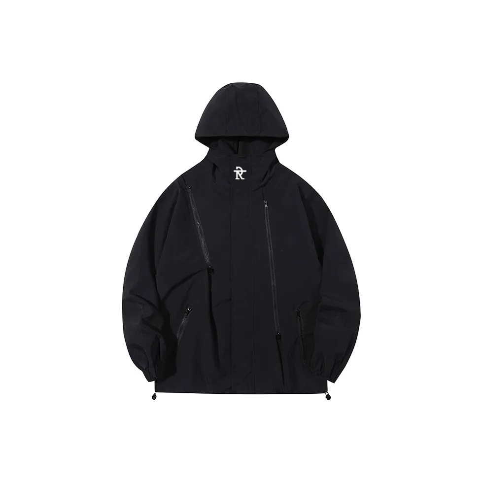 ROBINHOOD Водонепроницаемый и Ветрозащитный Ветровка Унисекс Черный