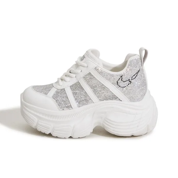 Milan Love Song Отводящий влагу Легкий Низкий Топ 8 см Массивные Кроссовки Женские