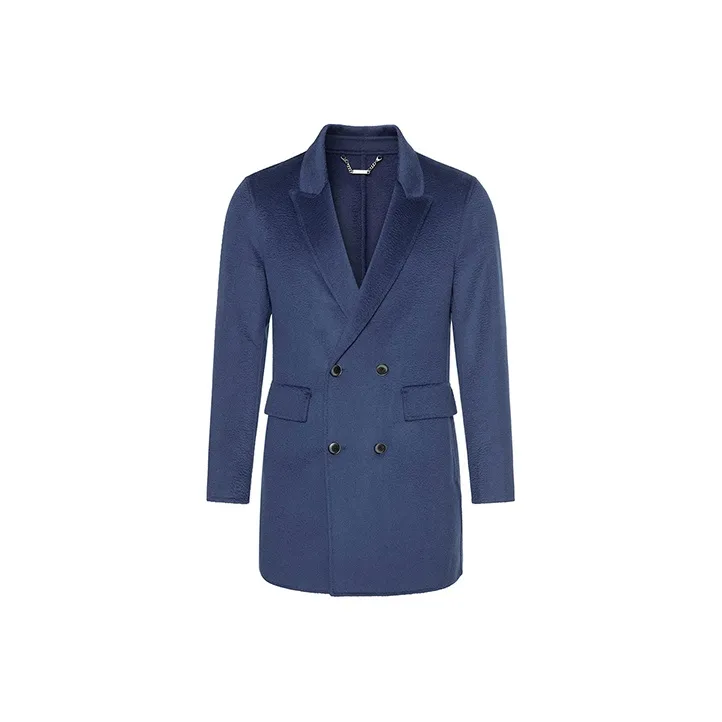 DAVID NAMAN Темно-синий Мужской Пальто