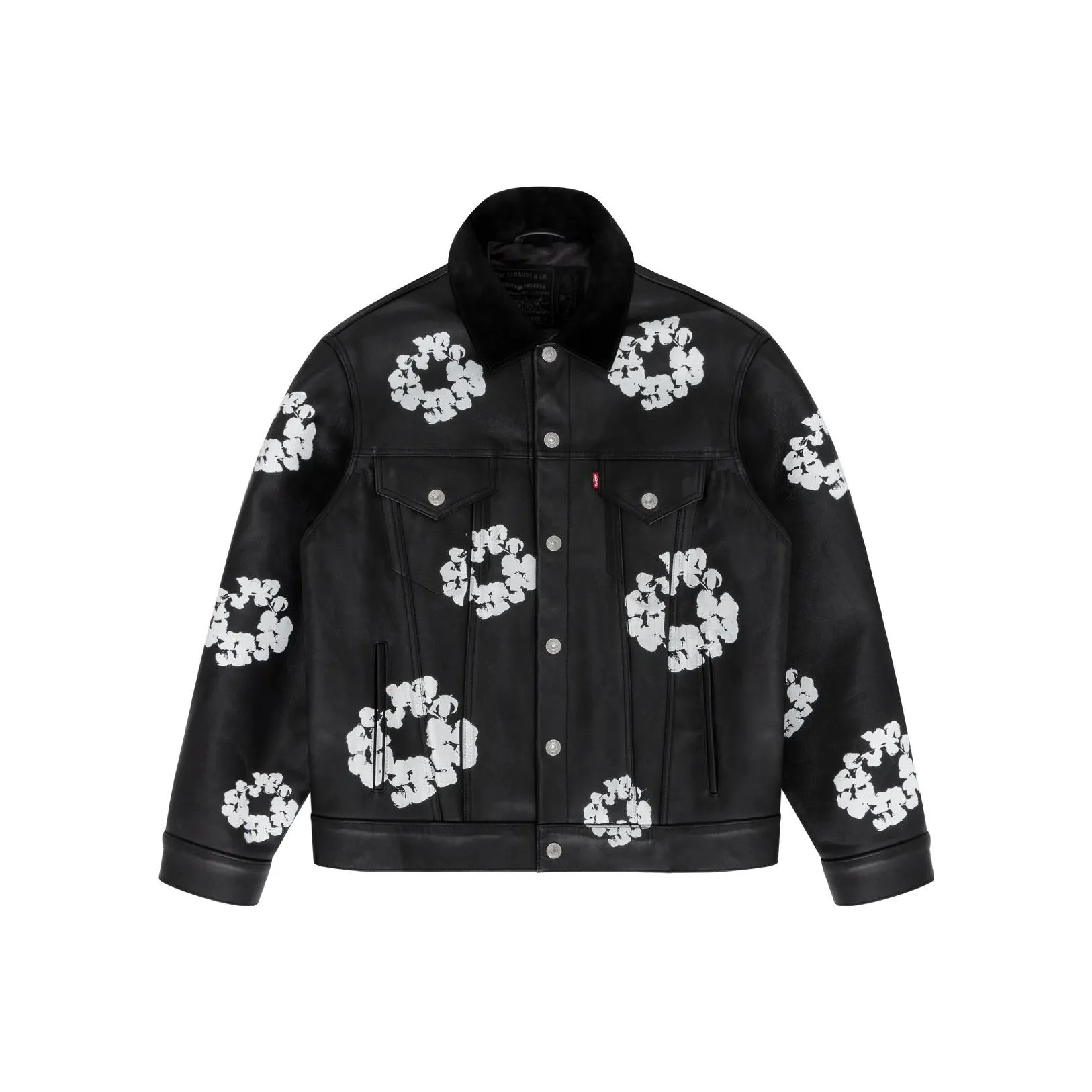 Denim Tears X Levi's Leather Cotton Wreath Type 3 Jacket