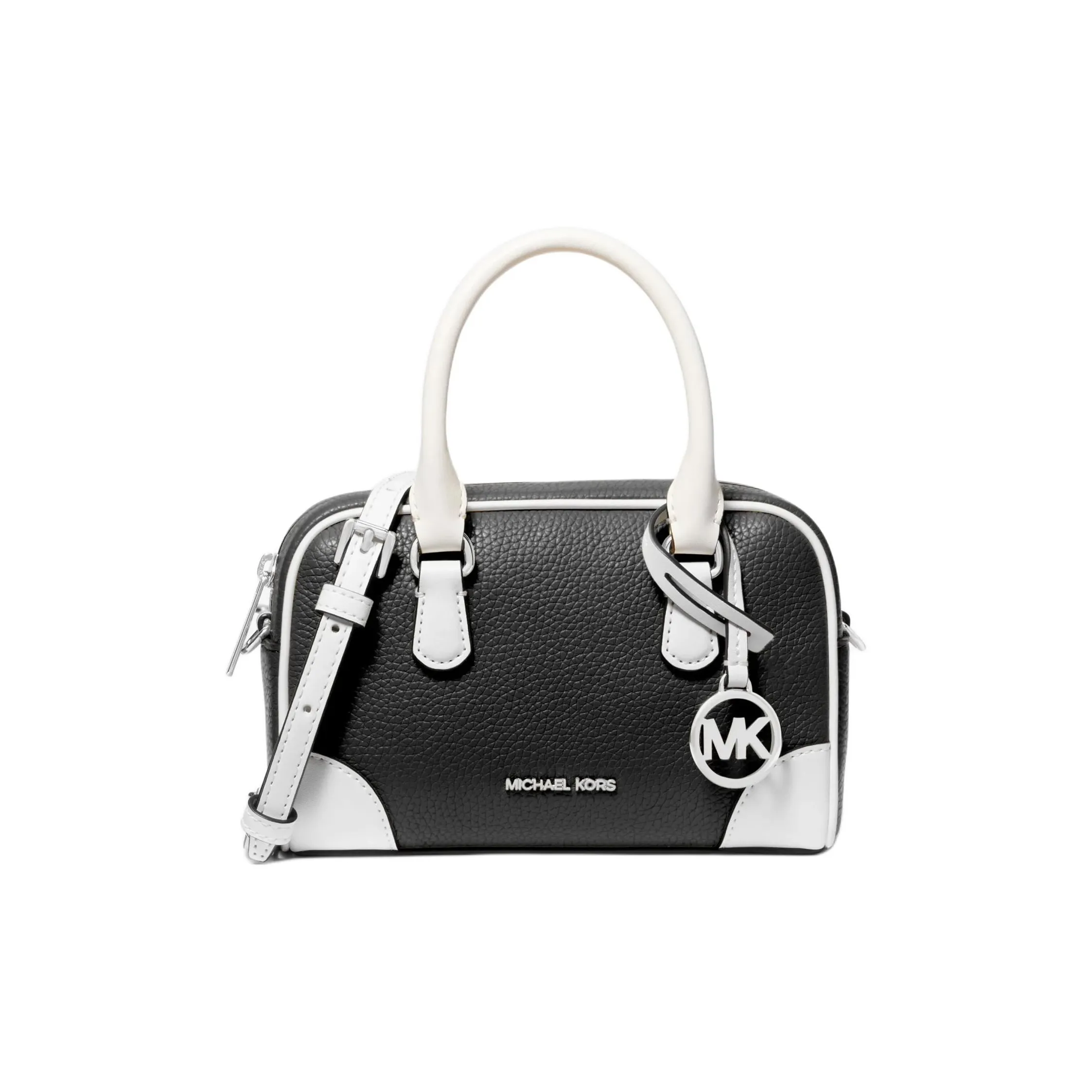 MICHAEL KORS Сумка через плечо из коровьей кожи и искусственной кожи женская черная и белая