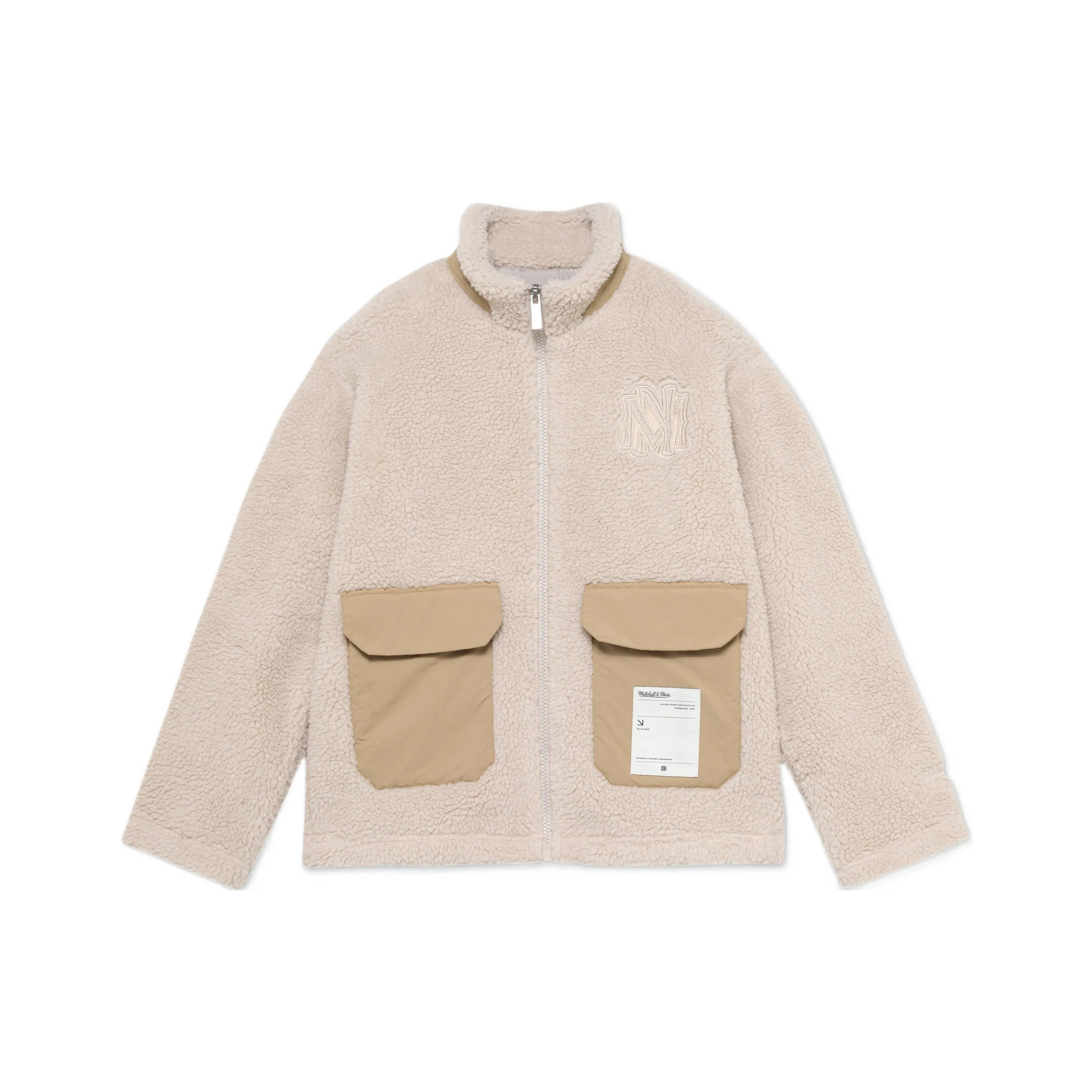 MITCHELL NESS Хлопковый пуховик унисекс хаки