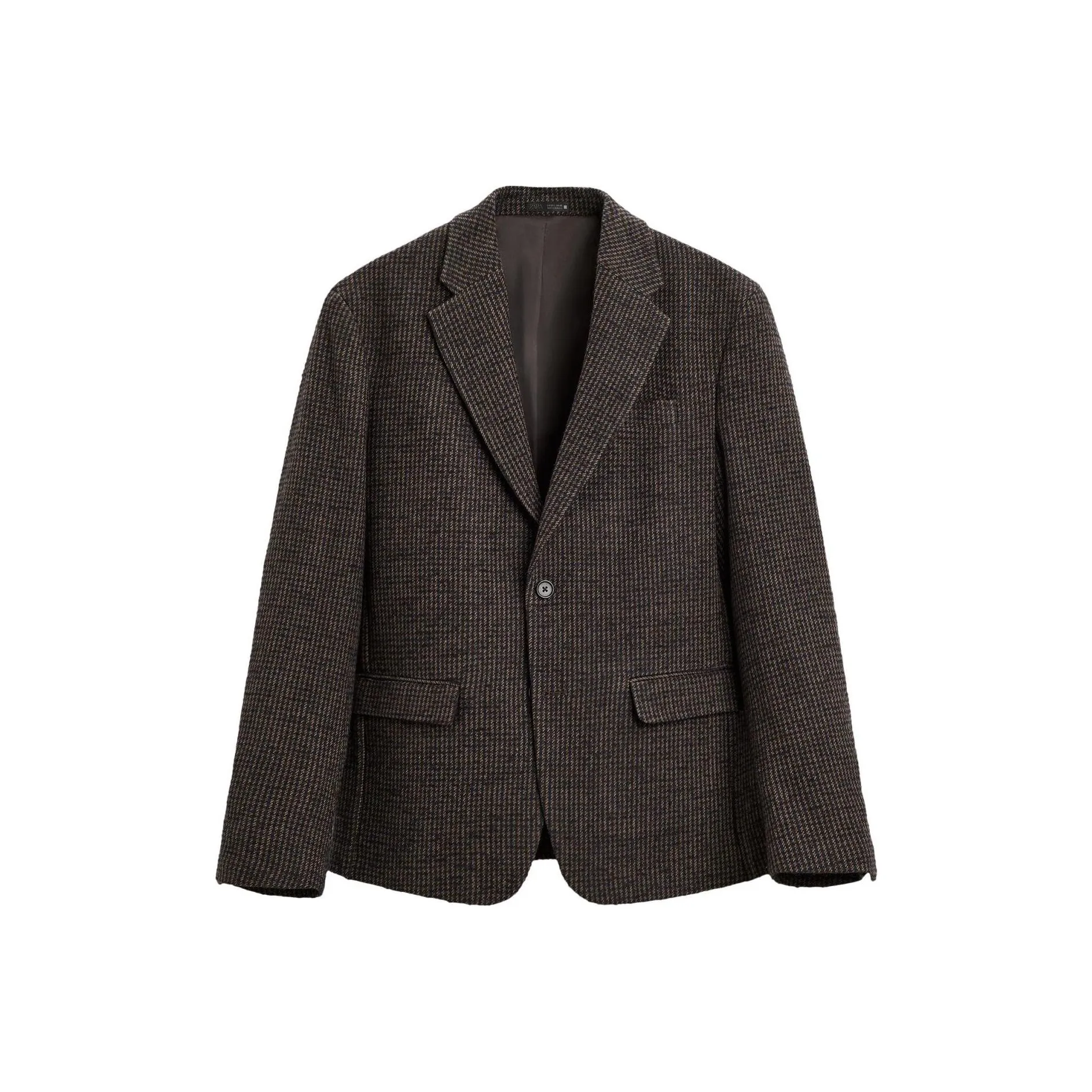 ZARA Business Suit Men's Brown - Blue