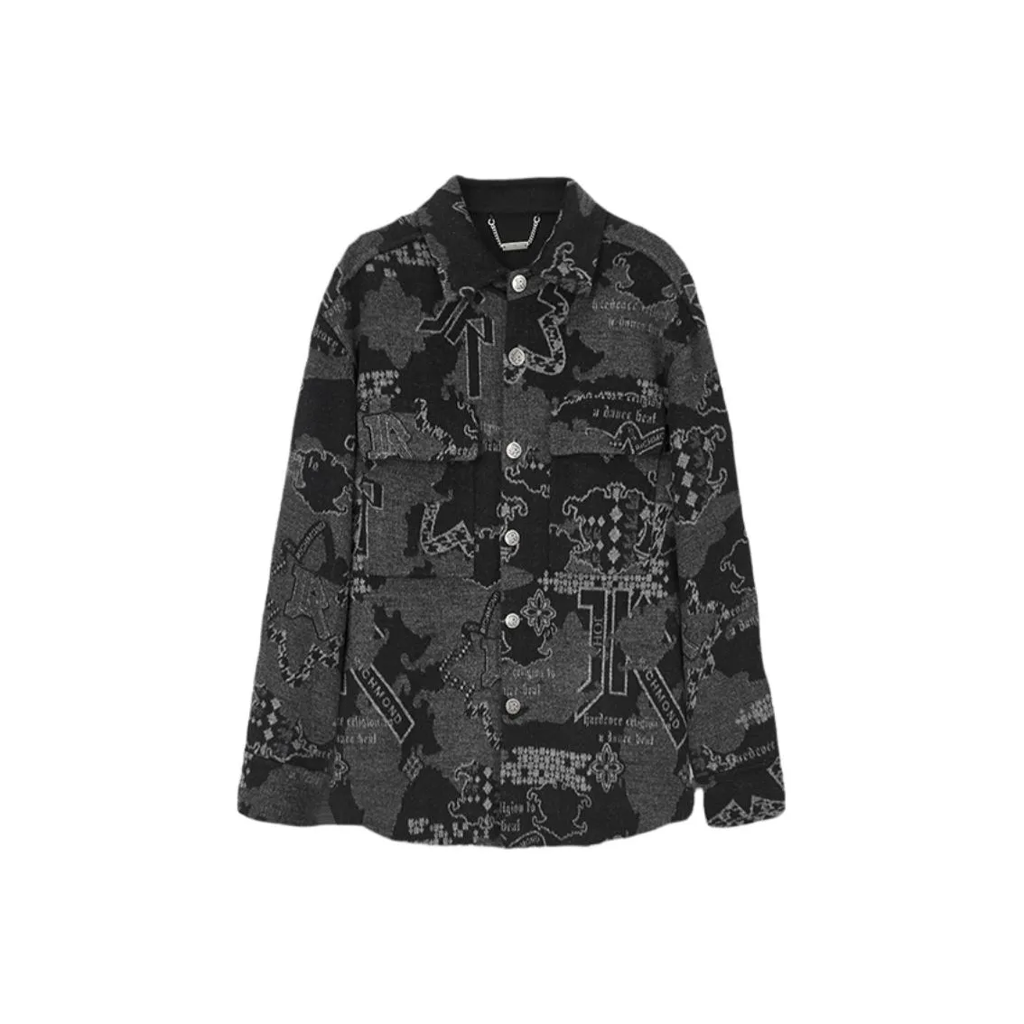JOHN RICHMOND Coat Men's Black Gray