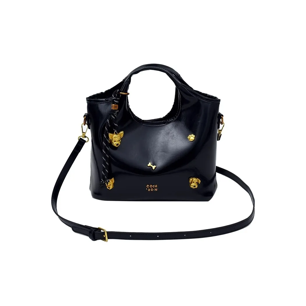 RKM ПУ (полиуретан) Одно плечо Сумка Женская Белая Черная