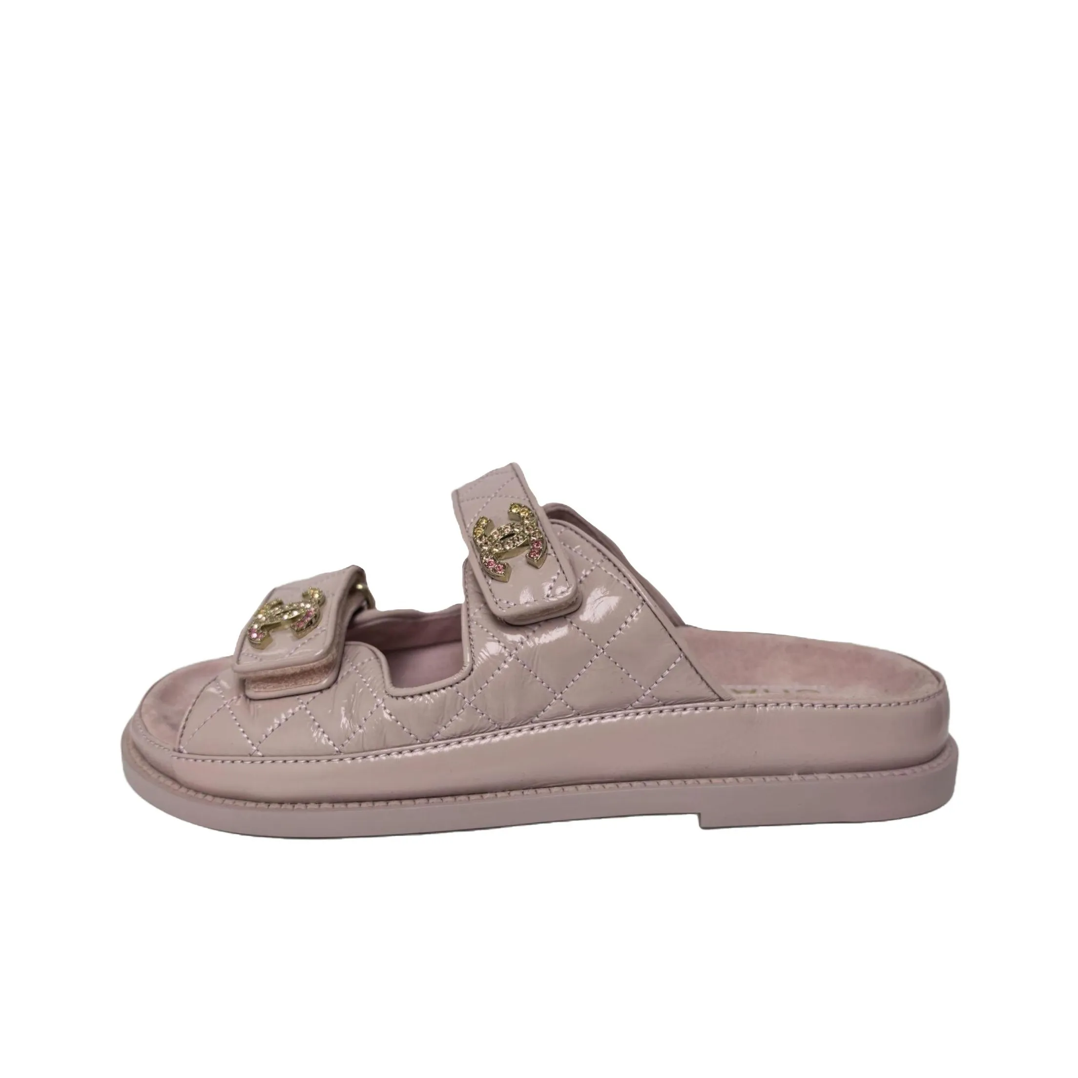 CHANEL Quick Dry Slide Slippers Women's Cherry Blossom Pink