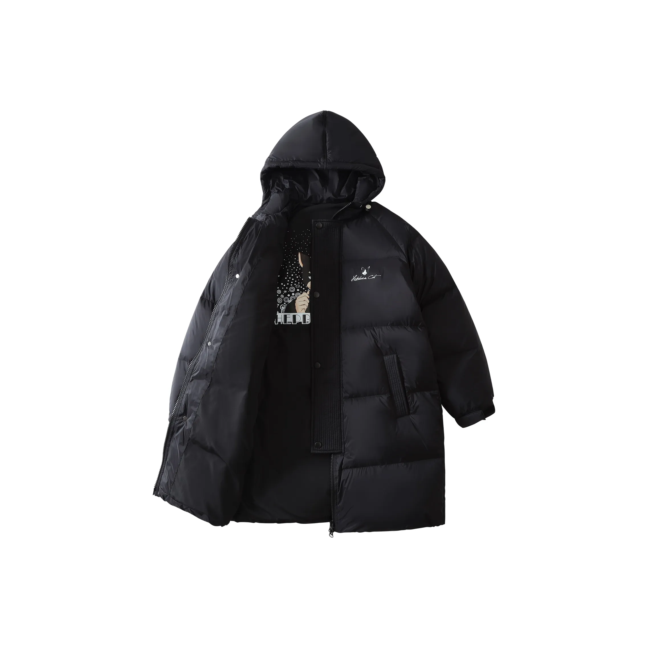 Hepburn Cat Down Jackets Unisex