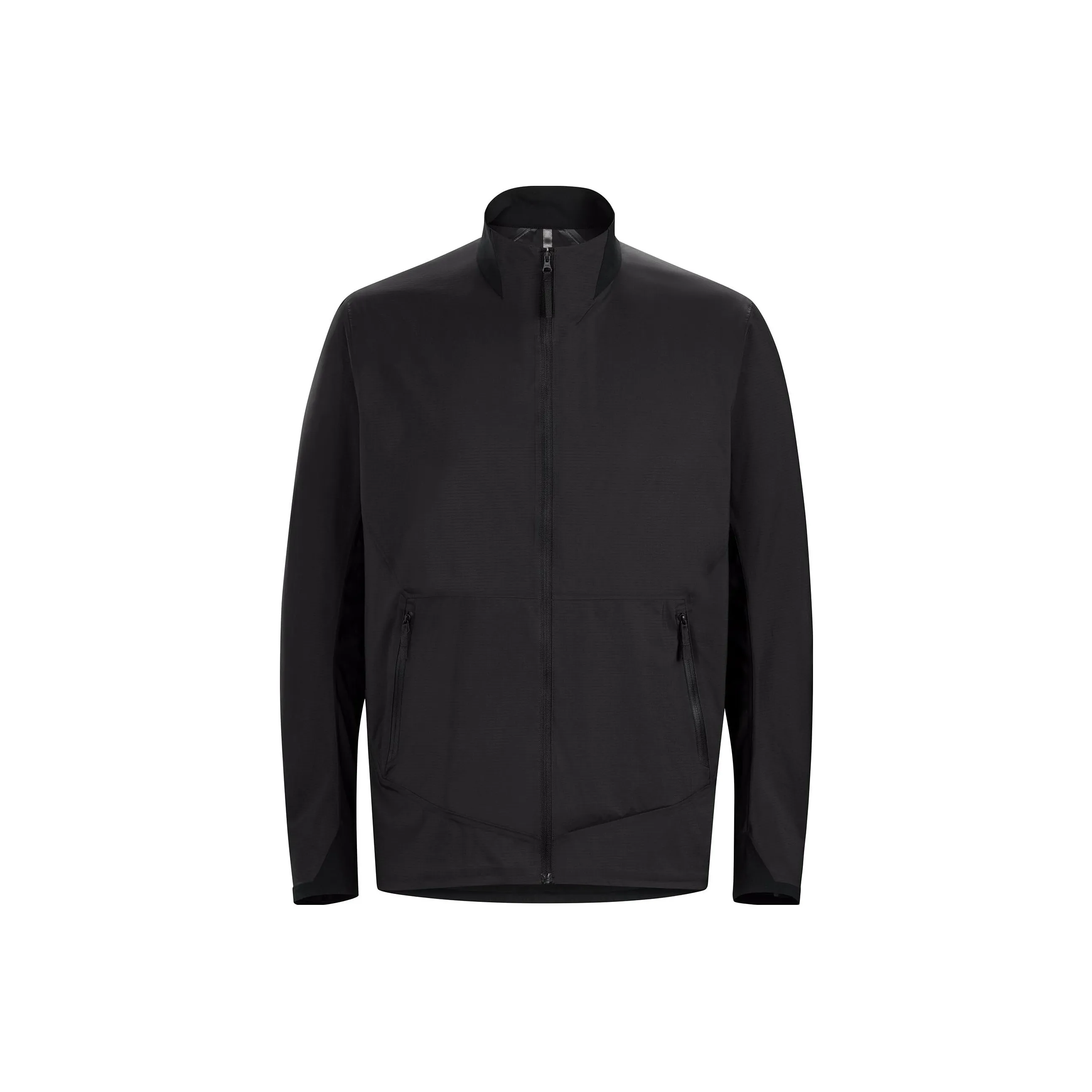padded jacket with hood Black