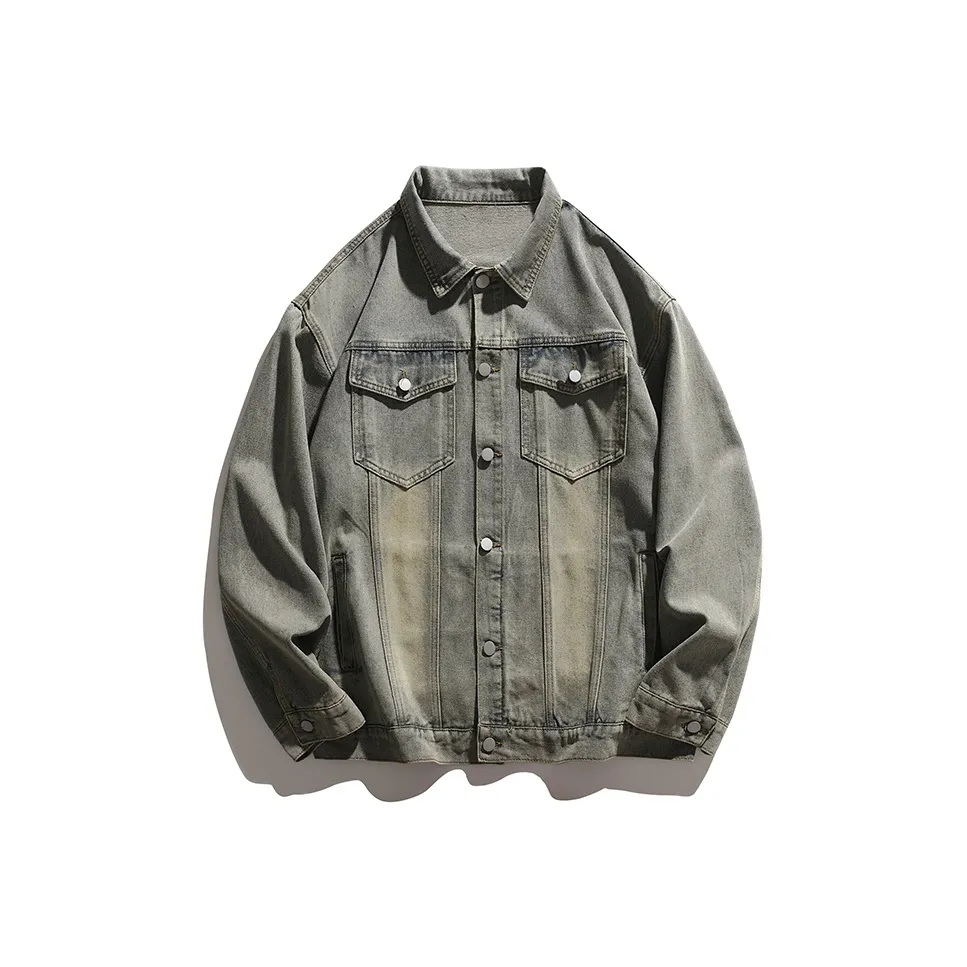 GROW DATE Denim Jacket Unisex Yellow Mud