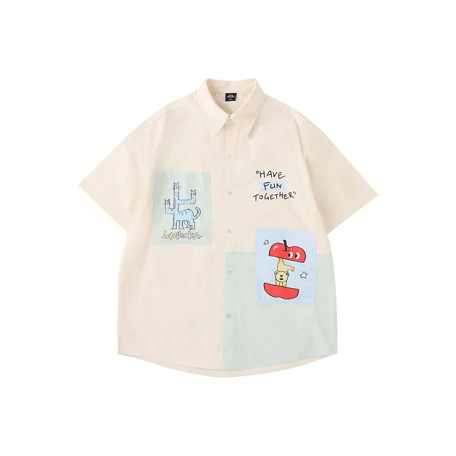 LAMLICKA Абрикос Унисекс Рубашки