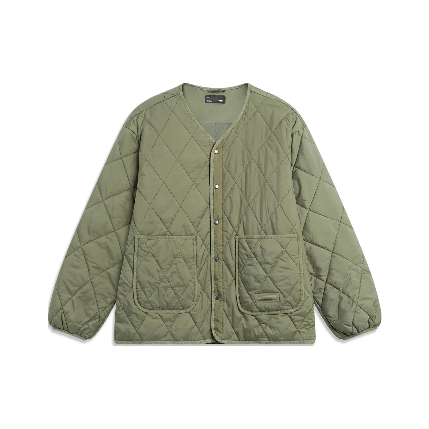 red quilted jacket