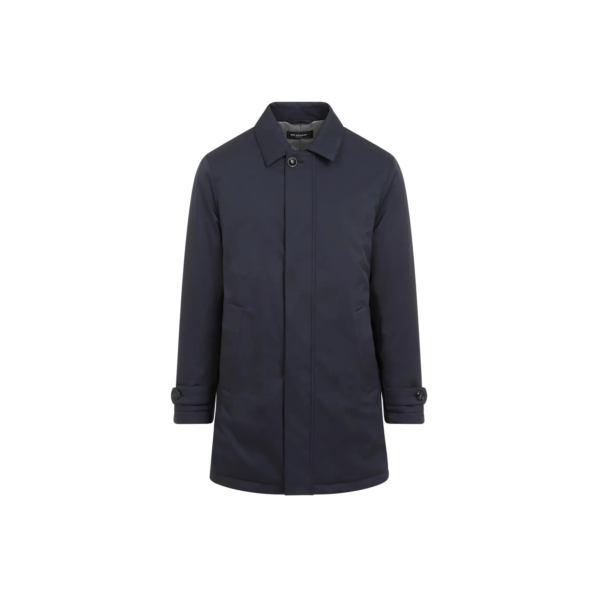 KITON Coats Men Dark Blue