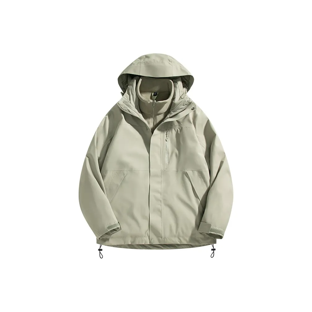 LEAVELAND Водонепроницаемый Ветрозащитный Защита от ультрафиолета Теплый ветровка Унисекс Туманный синий