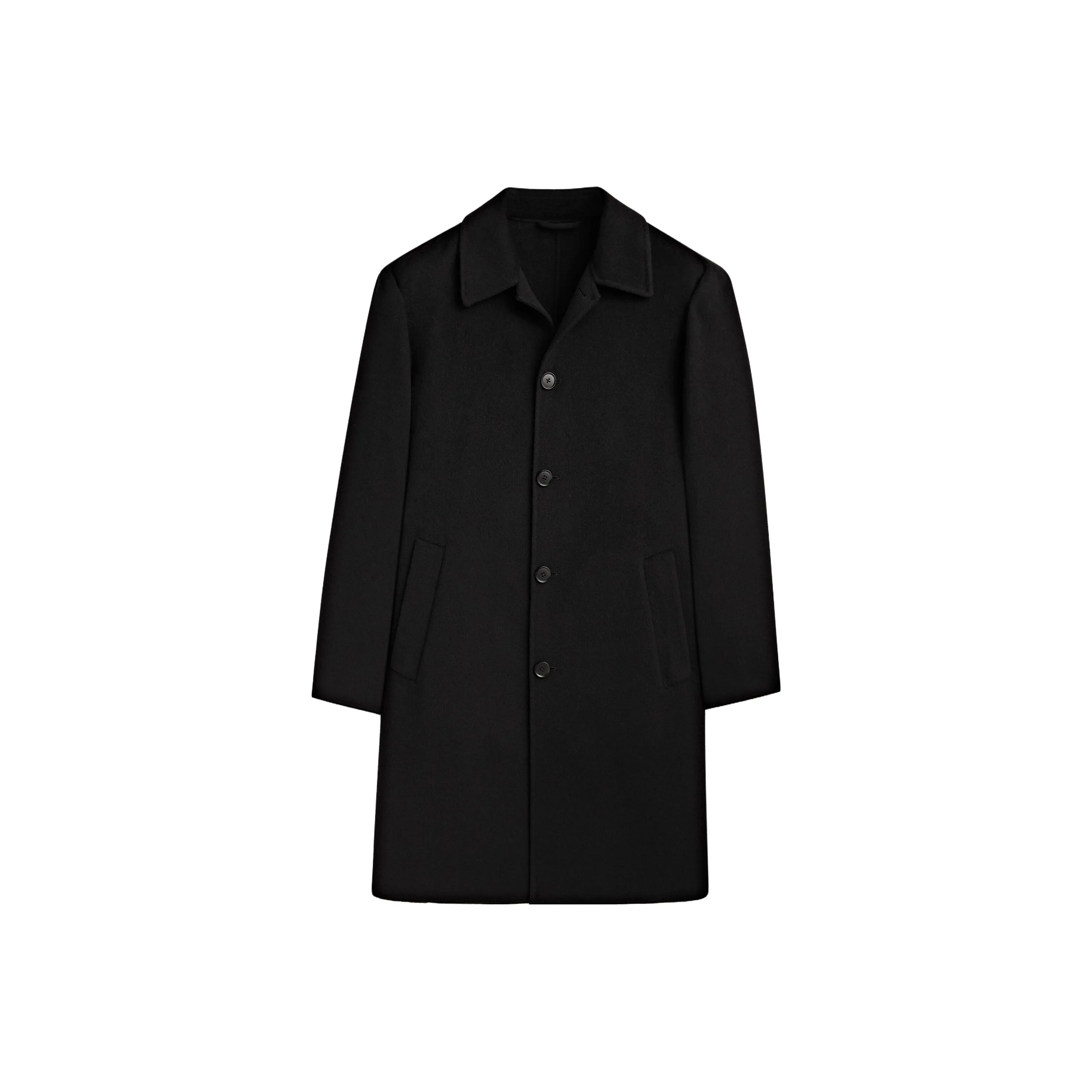 Massimo Dutti Черное Мужское Пальто