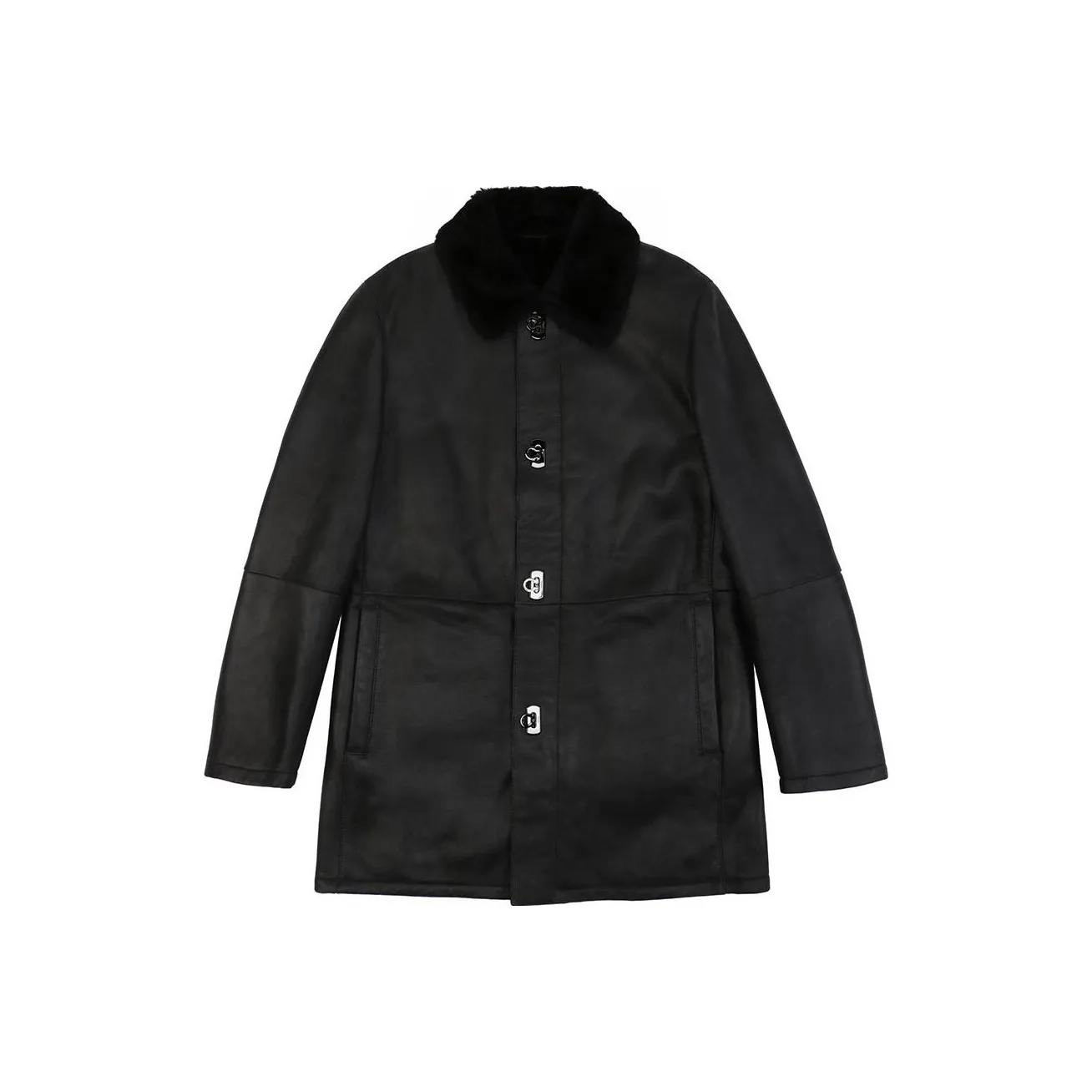 Ferragamo Coats Men's Black