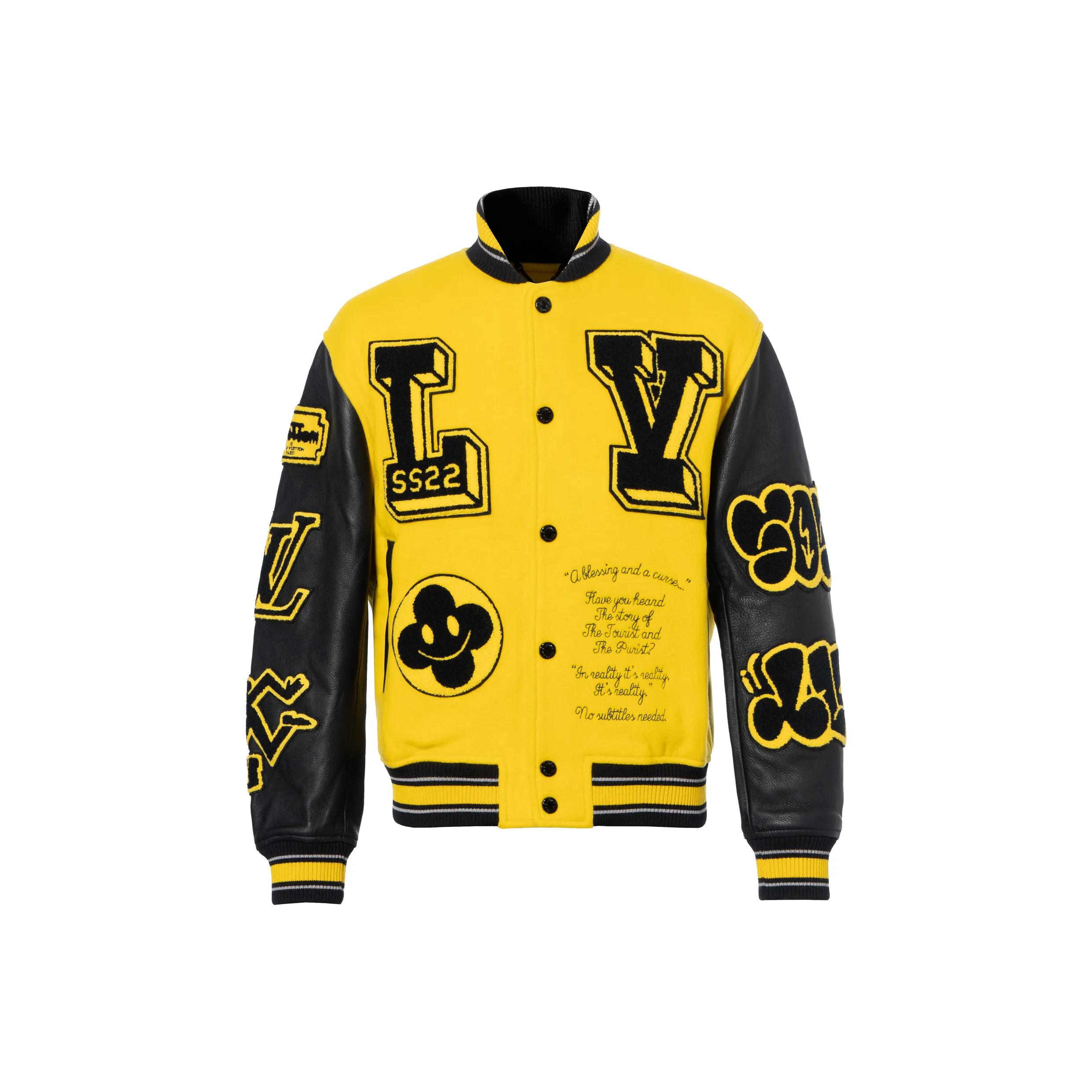 LOUIS VUITTON Leather Embroidered Varsity