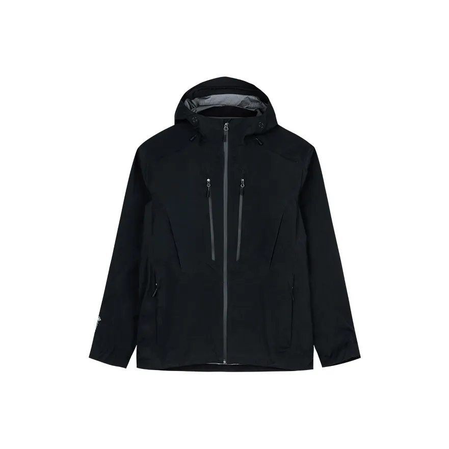 Anta Champion Series Water-Resistant Windproof Wear-Resistant Windbreaker Jacket Men's Black