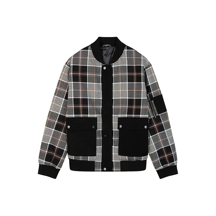 DAVID NAMAN Baseball Jerseys Men's Beige Plaid