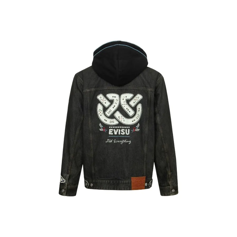 EVISU Patchwork Denim Jacket