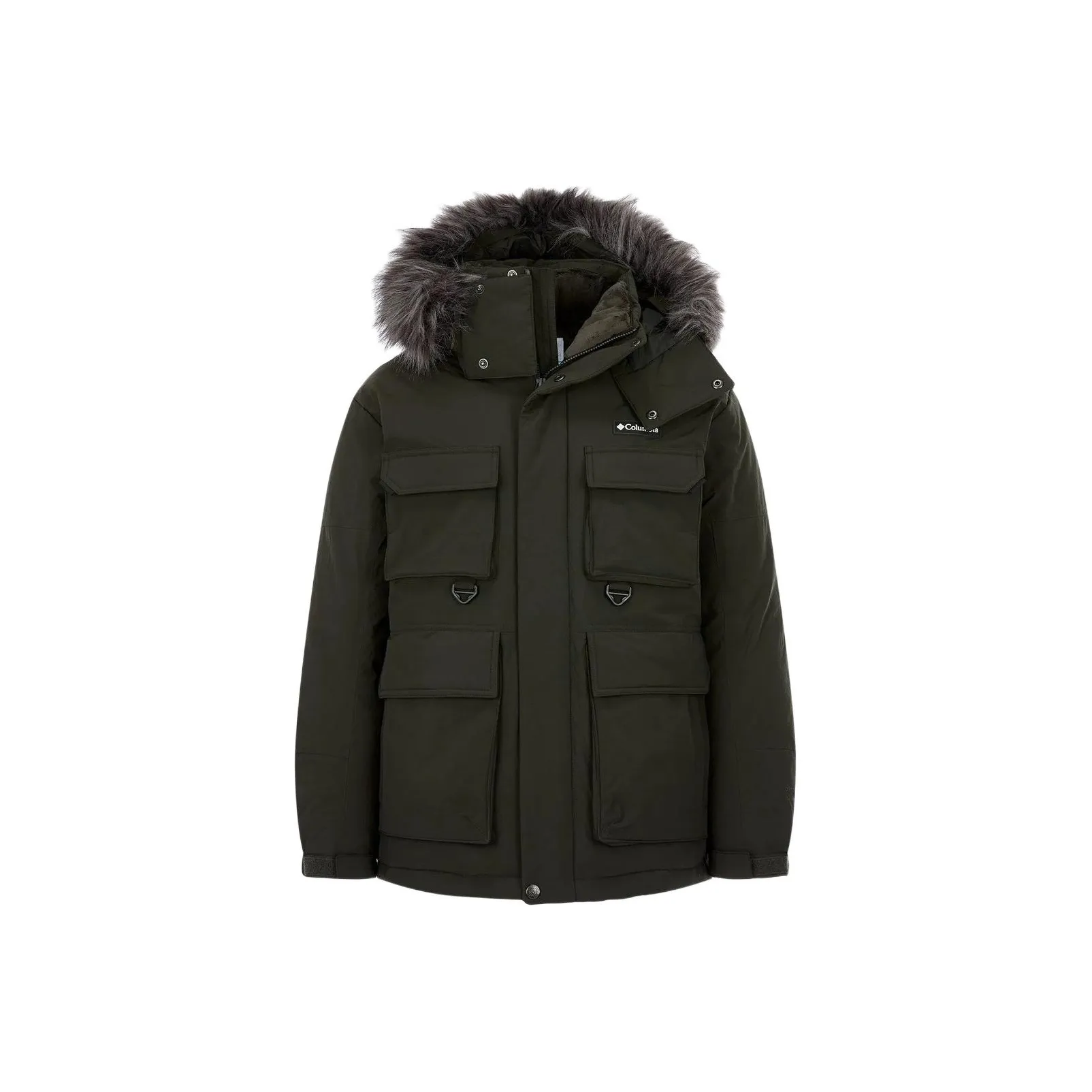 Columbia Пуховик Унисекс Армейский Зеленый