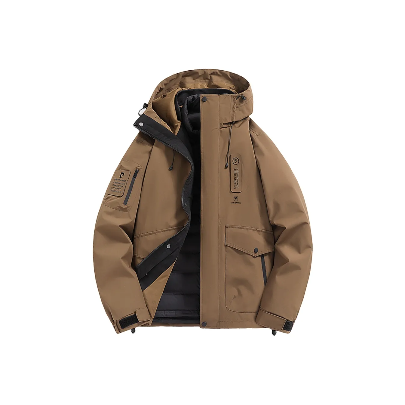 VanCamel Водонепроницаемый Ветрозащитный Дышащий And Теплоизоляционный Ветровка Мужской