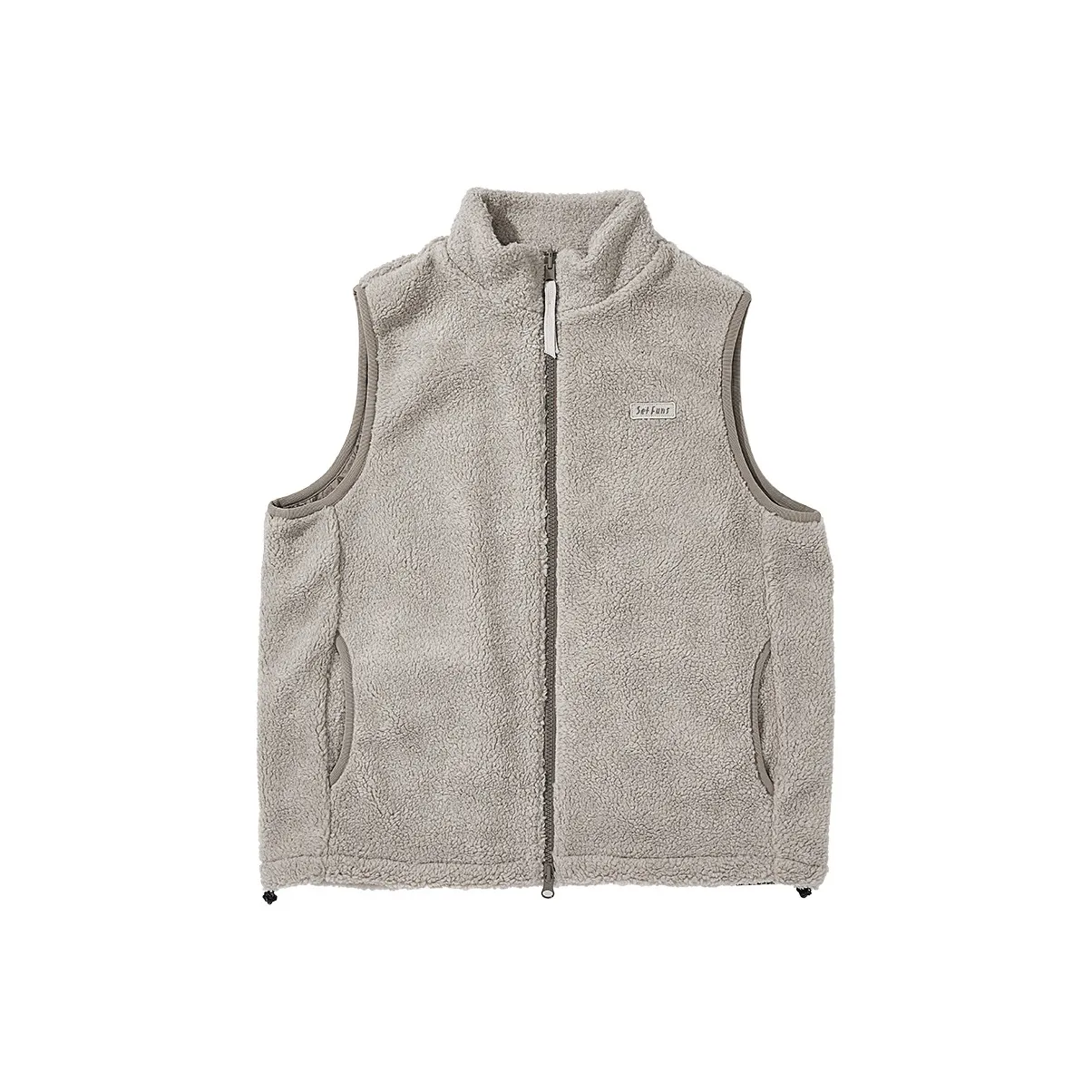 SET FUNS SETFUNS Outdoor Style Vest Fall Unisex Sheep Grey