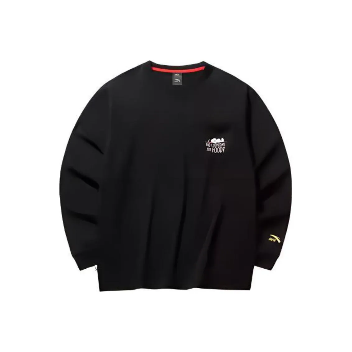 CHAOJIANTA x SNOOPY Sweatshirt Unisex Basic Black